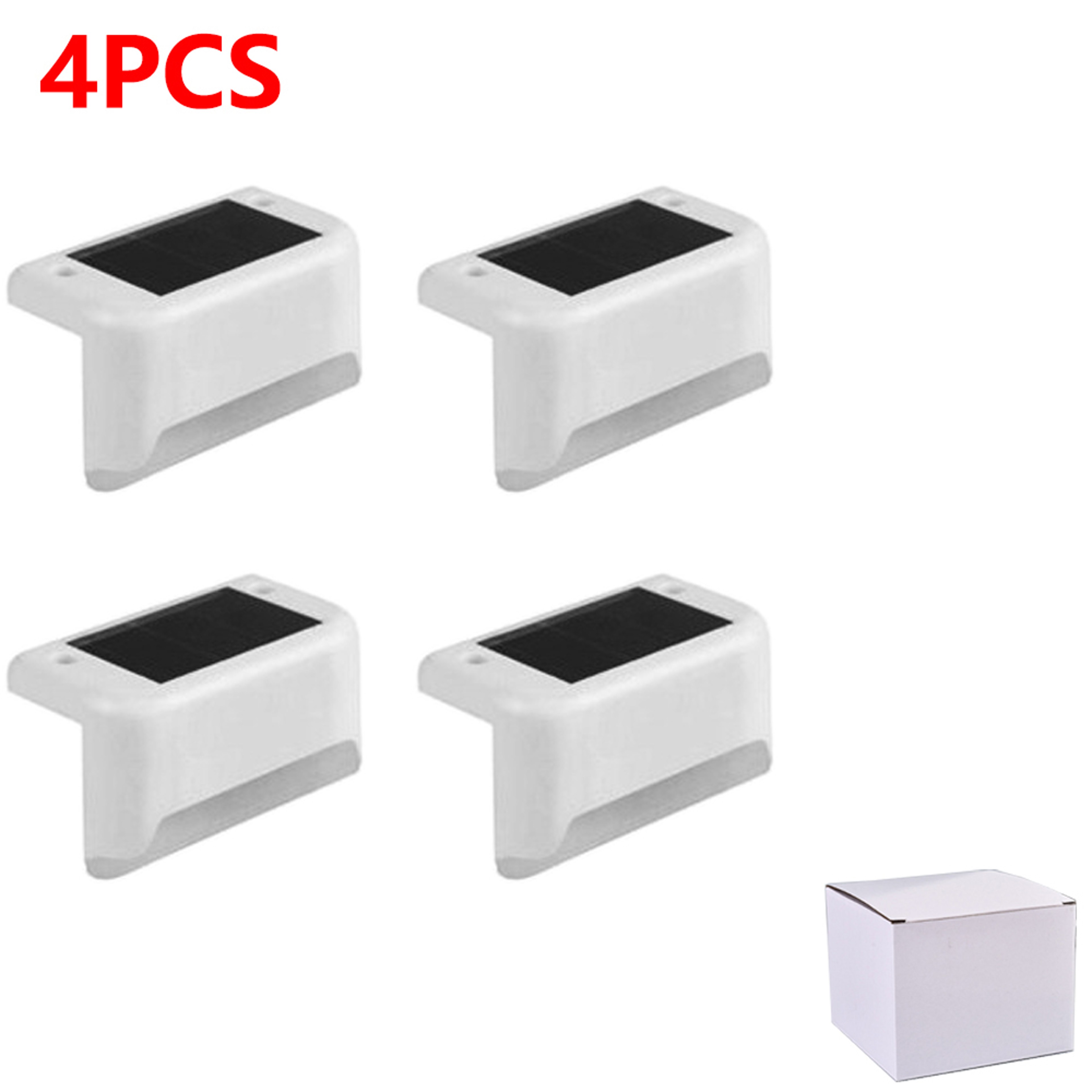 Warm White Solar Step Lights Waterproof LED Outdoor Stair And Garden Lights 9