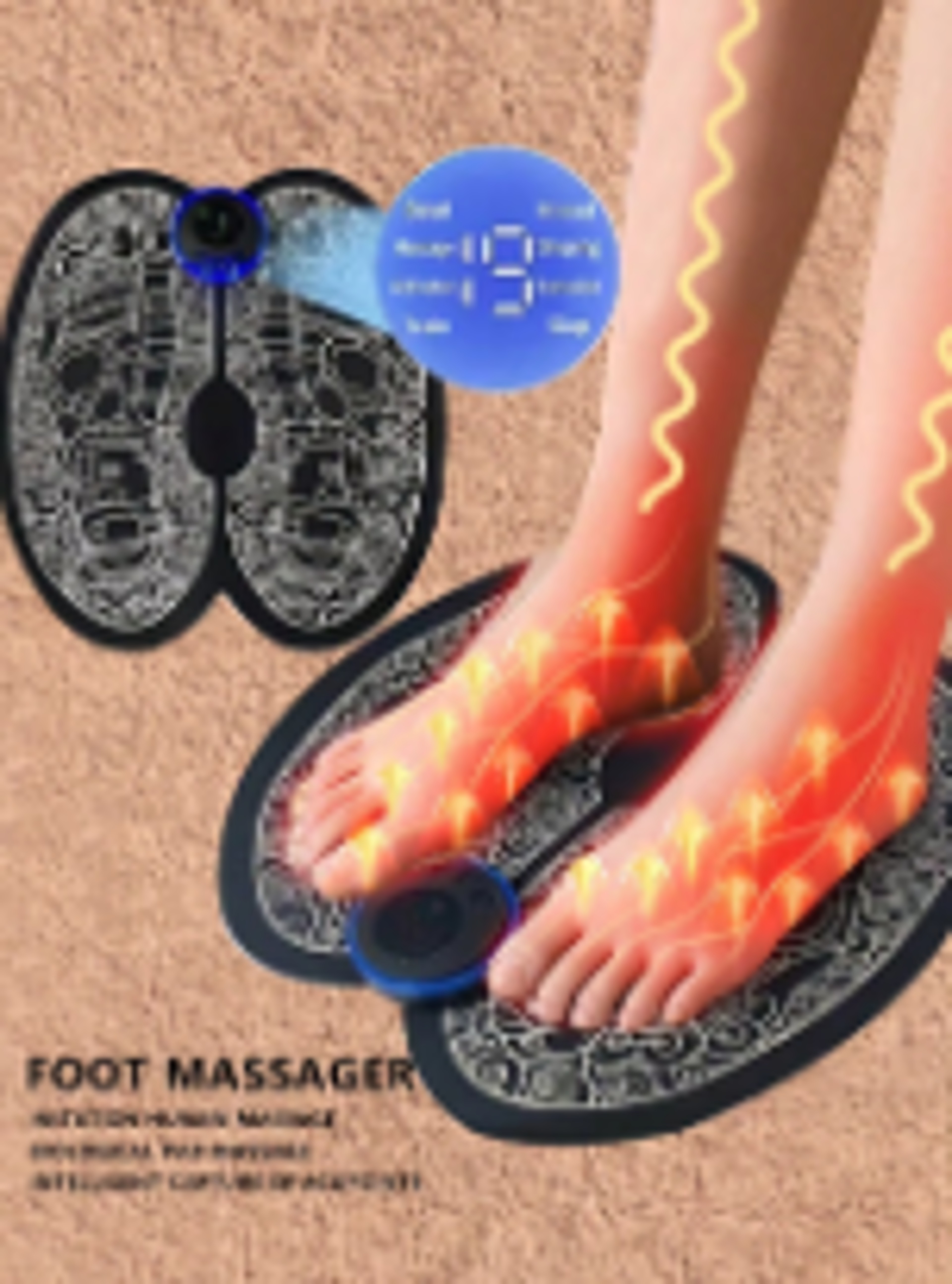 Rechargeable EMS Foot Massager Mat For Muscle Relaxation And Circulation Support 6