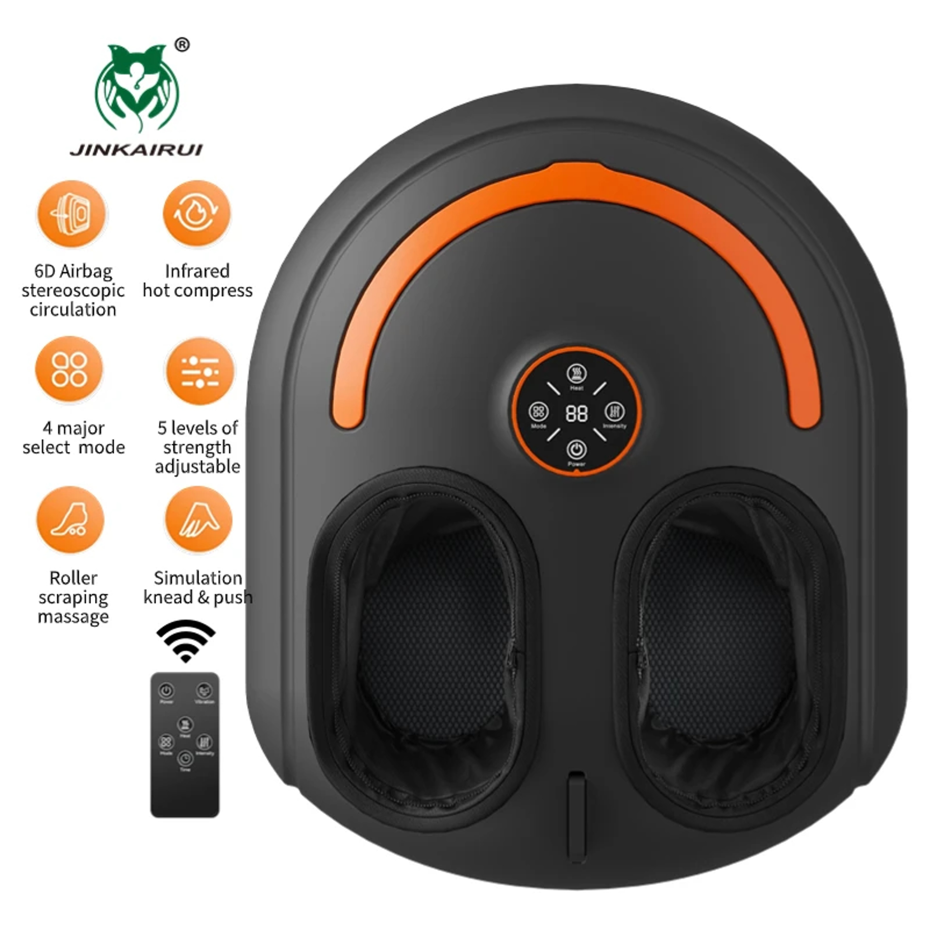4 Mode Shiatsu Foot Massager With Heat Air Compression And 5 Intensity Levels 6