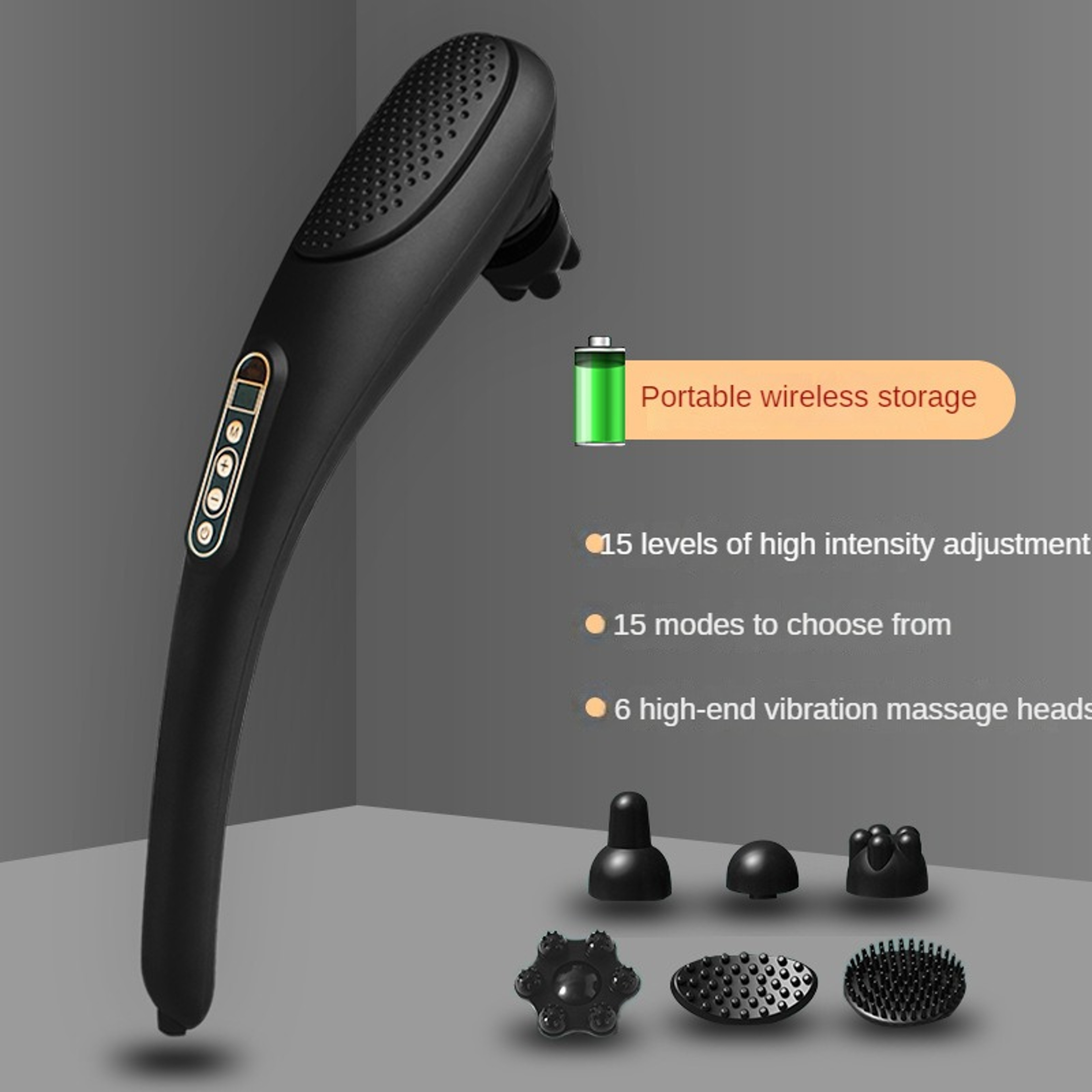 Heated Electric Massage Hammer Wireless Handheld Back Neck And Waist Massager 9