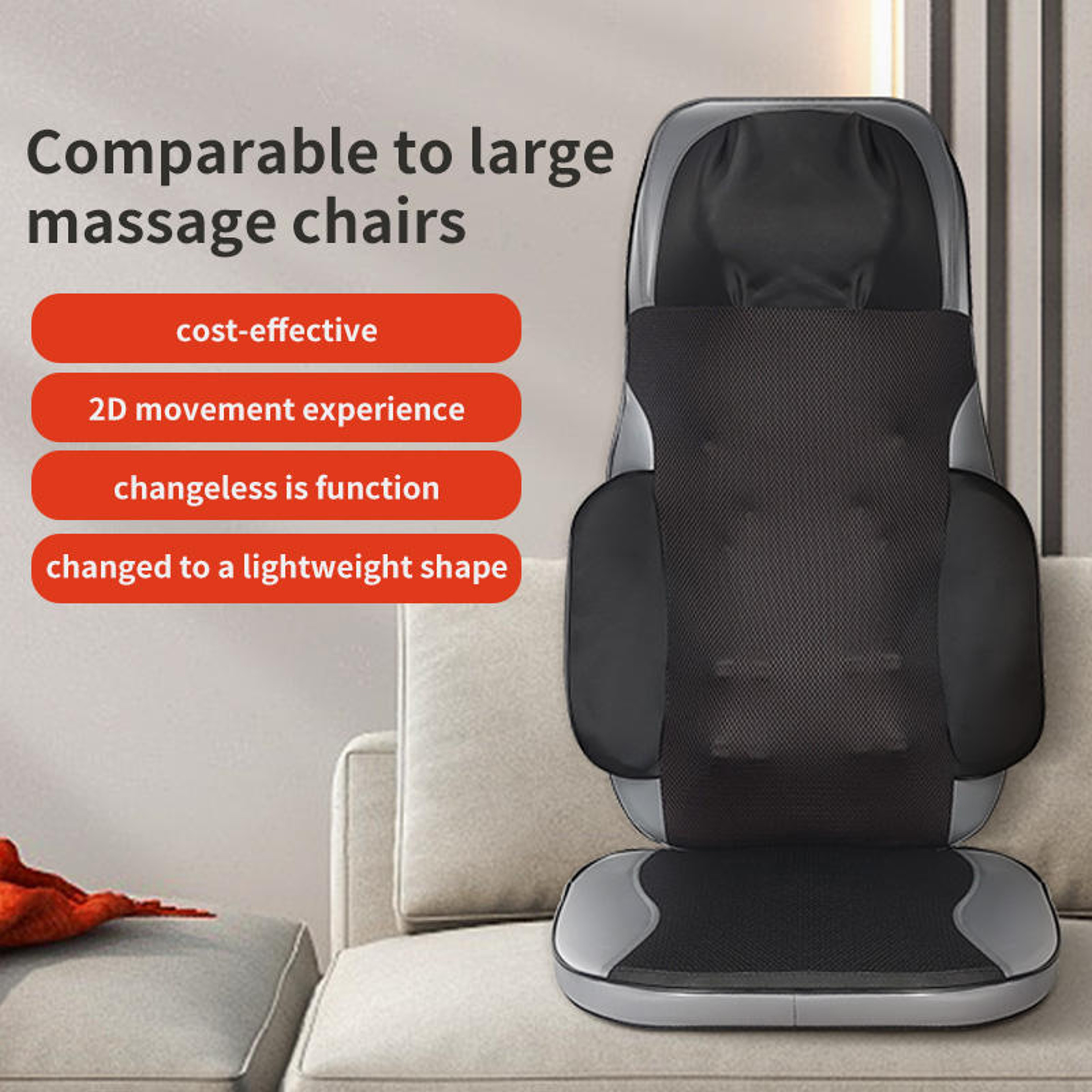 Full Body Electric Massage Cushion with Heat Kneading and Vibration – view 2