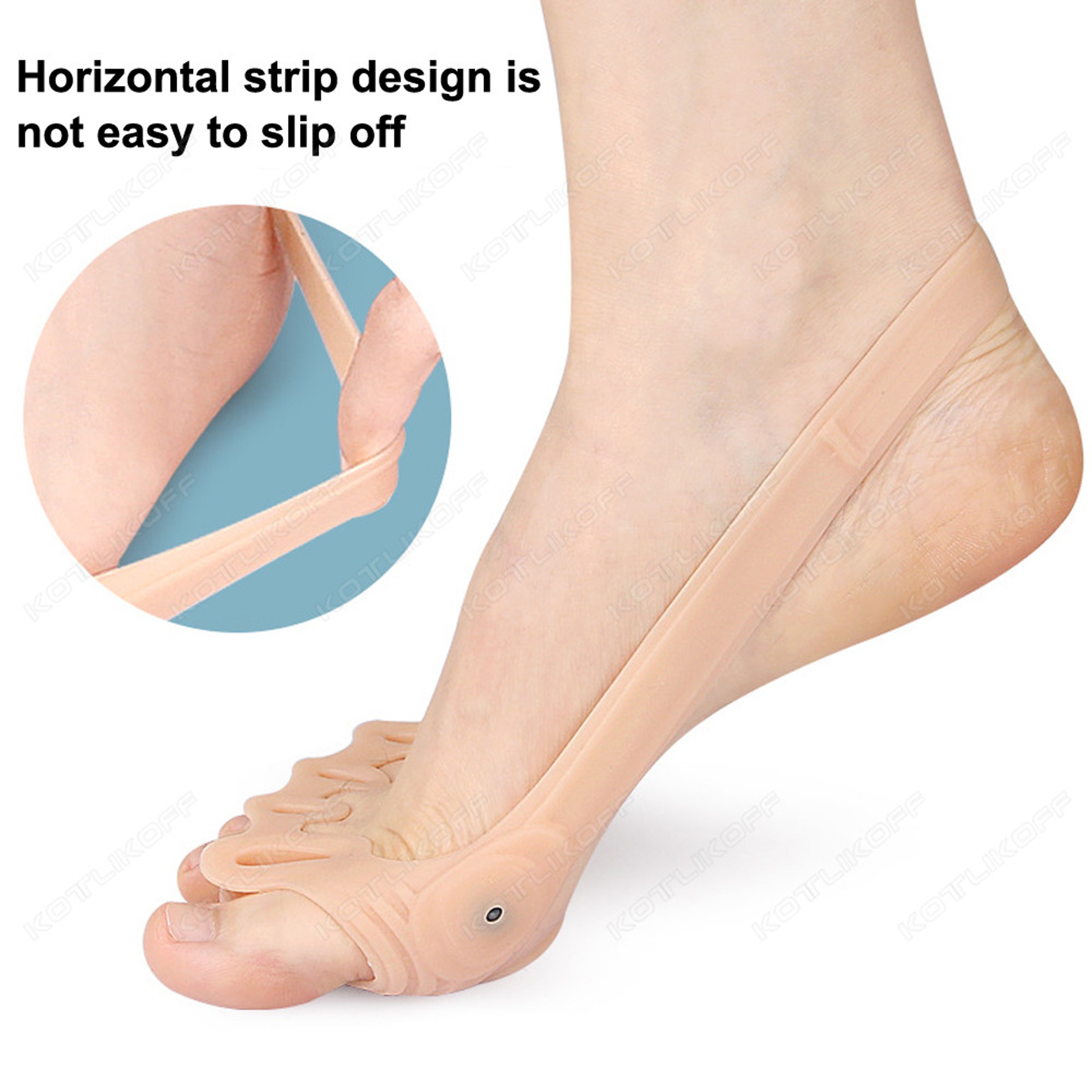 5 Hole Toe Separator Forefoot Pad For Toe Alignment And Bunion Relief 4