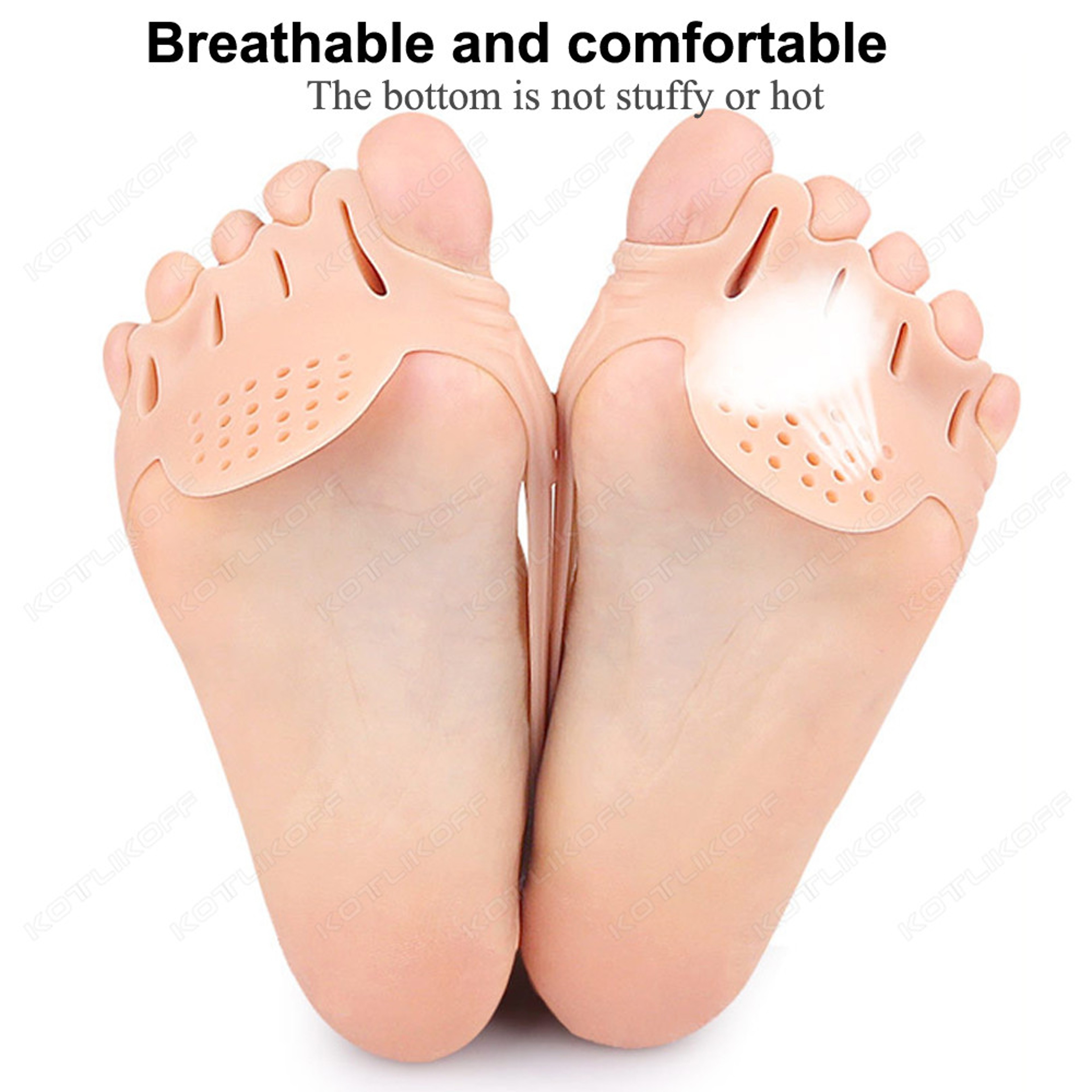 5 Hole Toe Separator Forefoot Pad For Toe Alignment And Bunion Relief 3