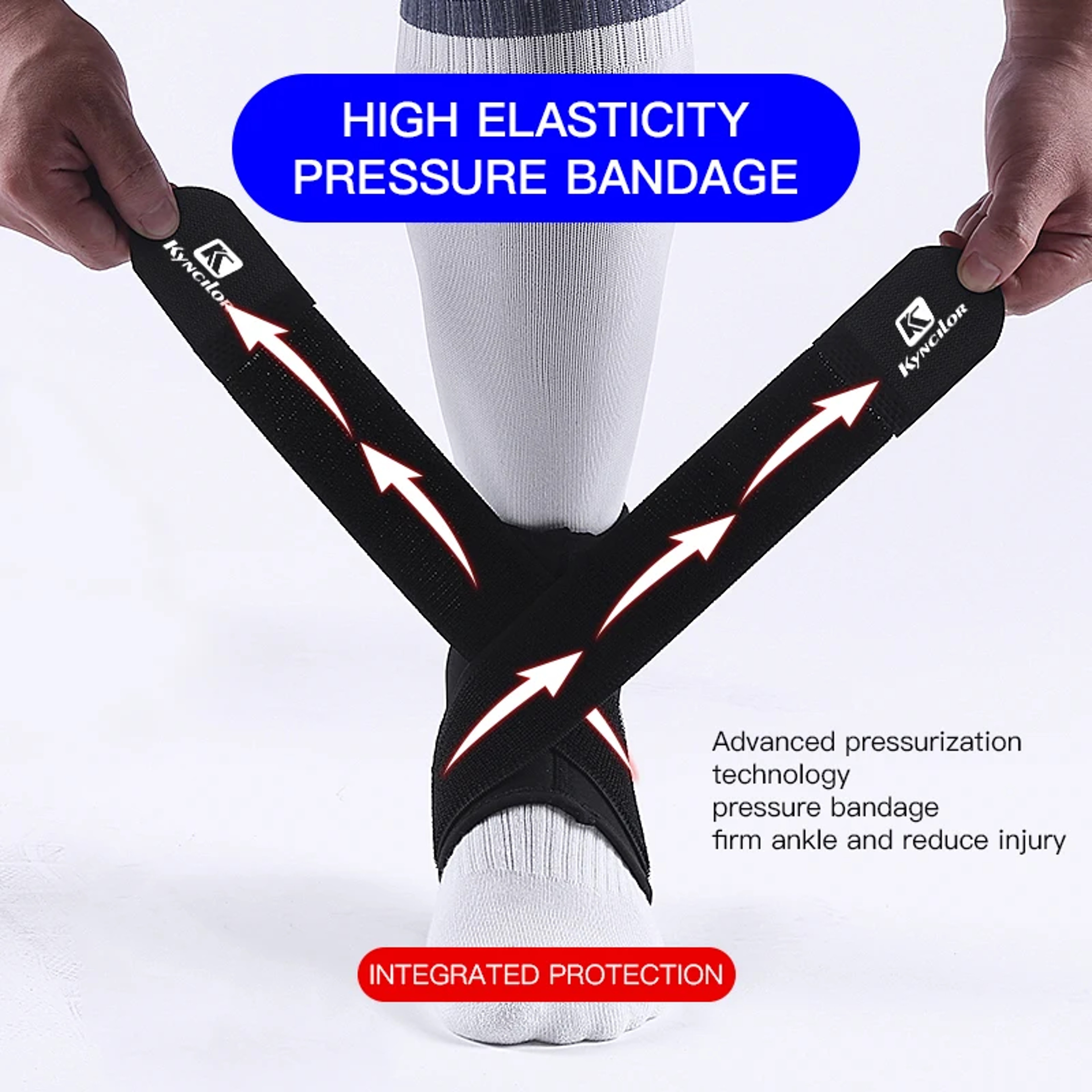 Adjustable Compression Ankle Brace For Sports Support And Sprain Protection 5