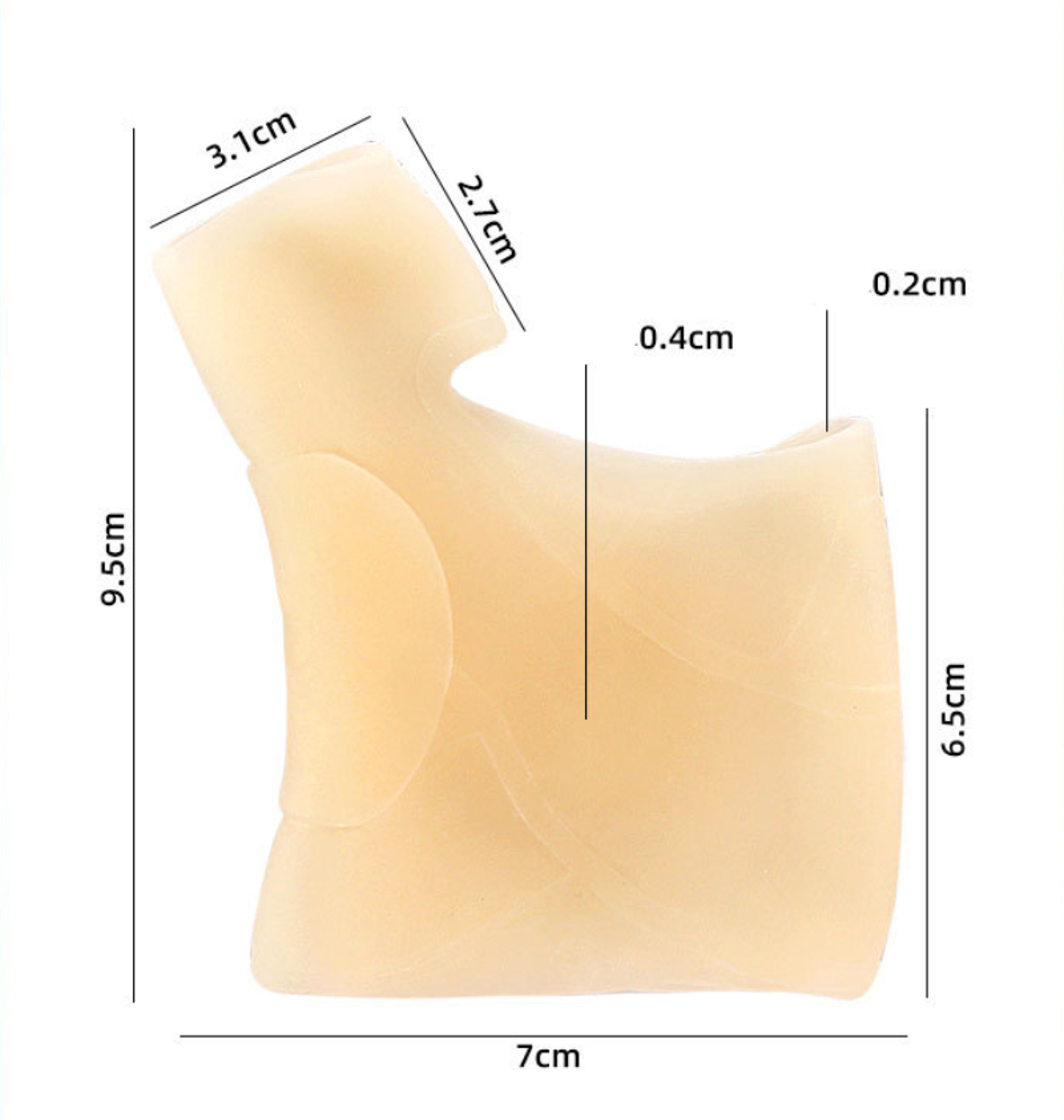 Silicone Gel Toe Separator for Hammer Toes Overlapping Toes and Bunion Comfort – view 6