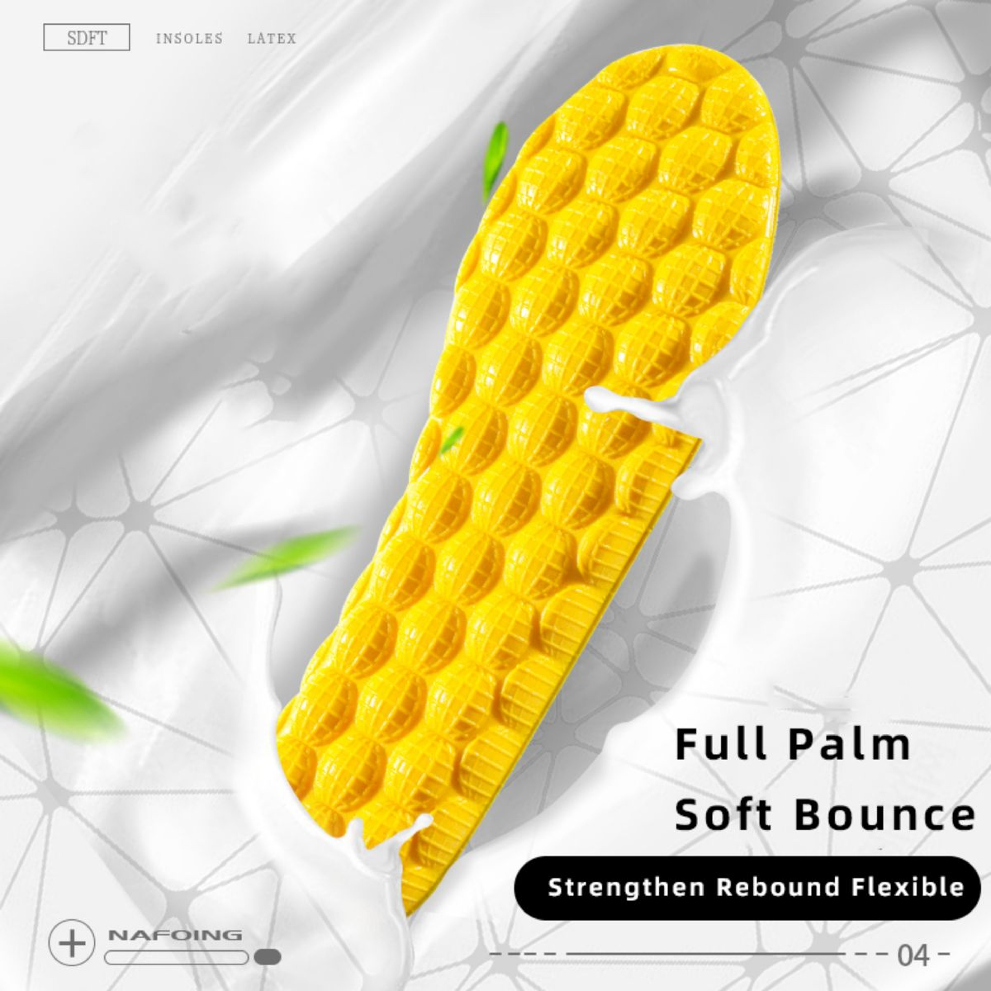 4D Cloud Sports Insoles Breathable Memory Foam Shock Absorbing Shoe Inserts – view 2