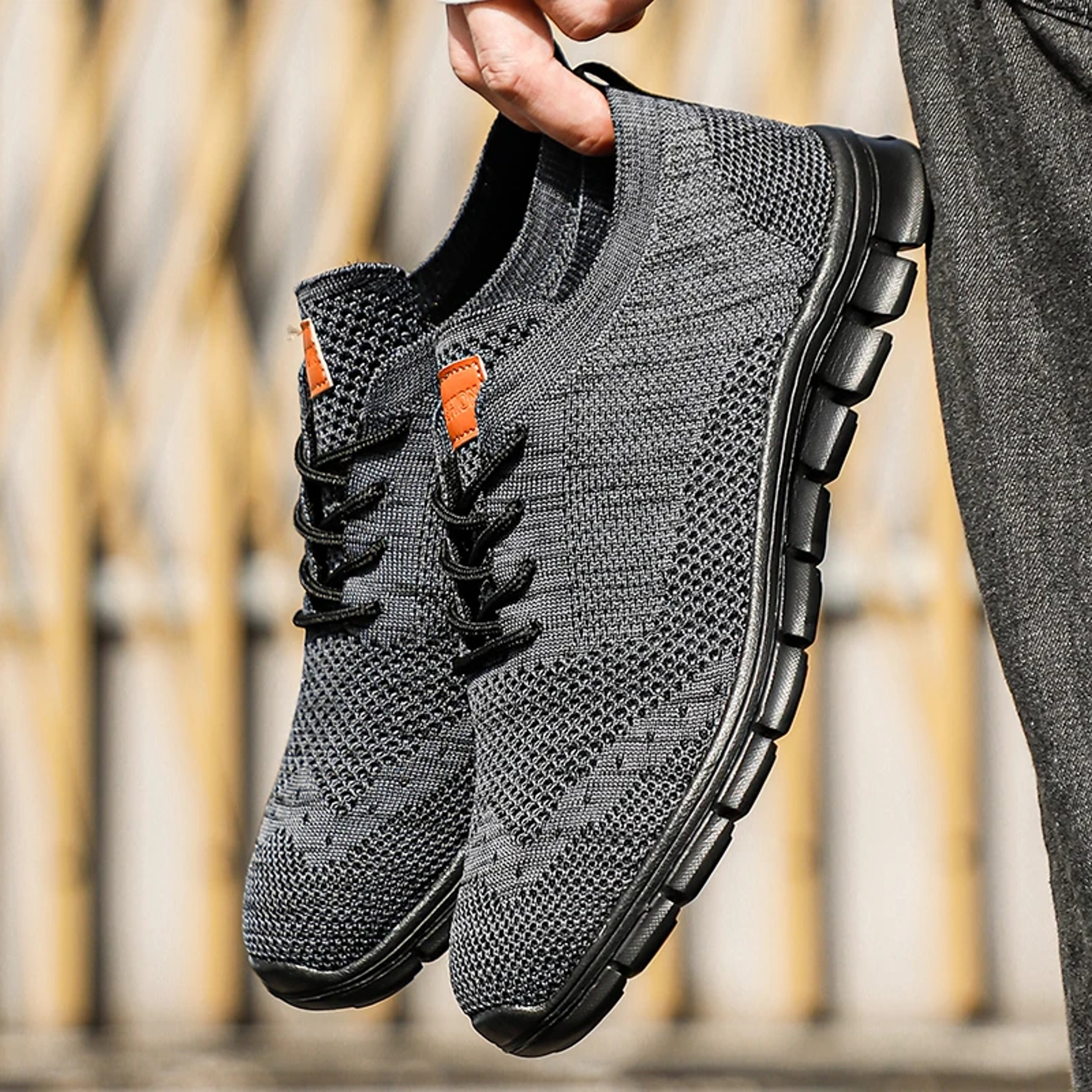 Men's Lightweight Breathable Casual Sneakers Anti Slip Walking Shoes – view 7
