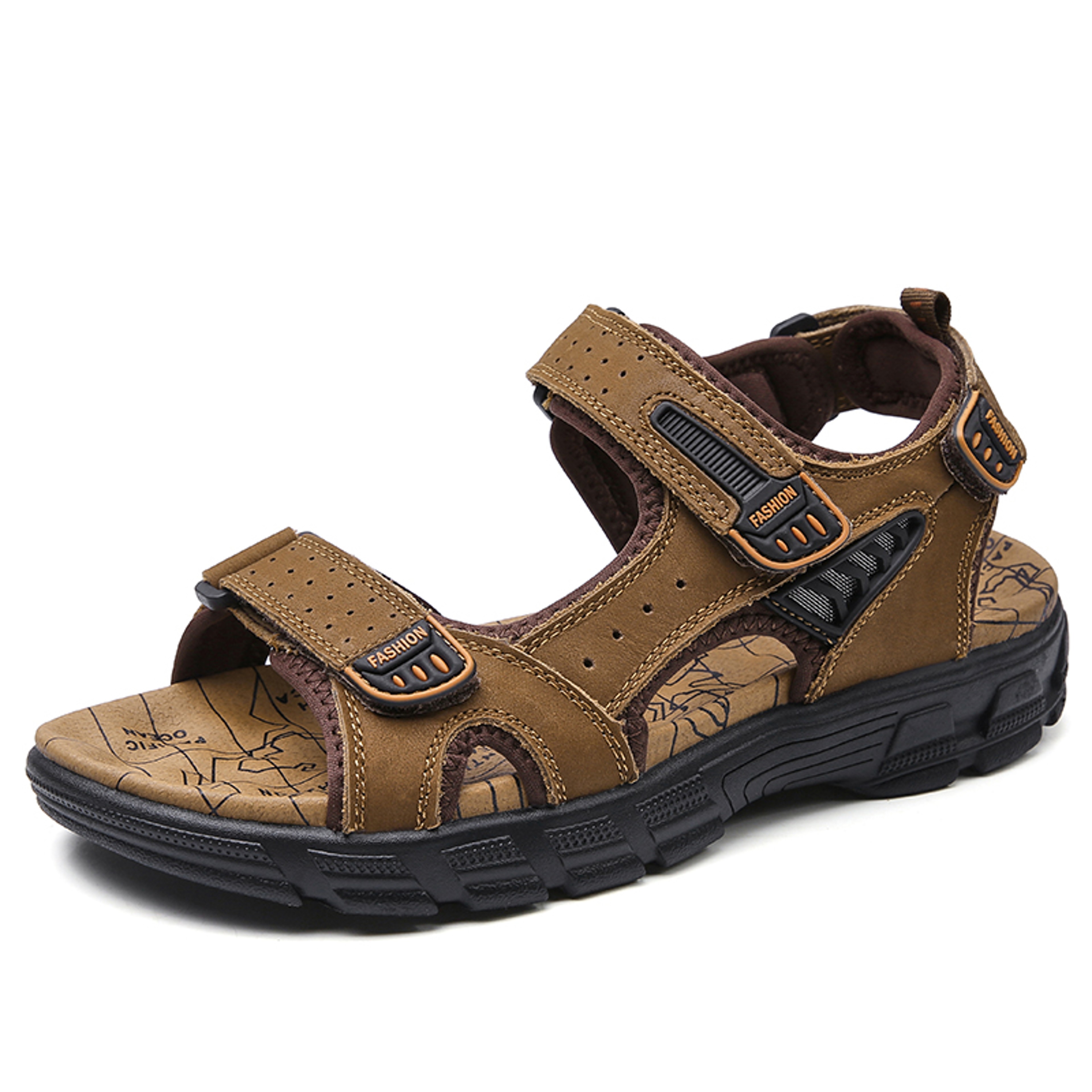 Classic Genuine Leather Mens Sandals Lightweight Casual Summer Walking Shoes 7