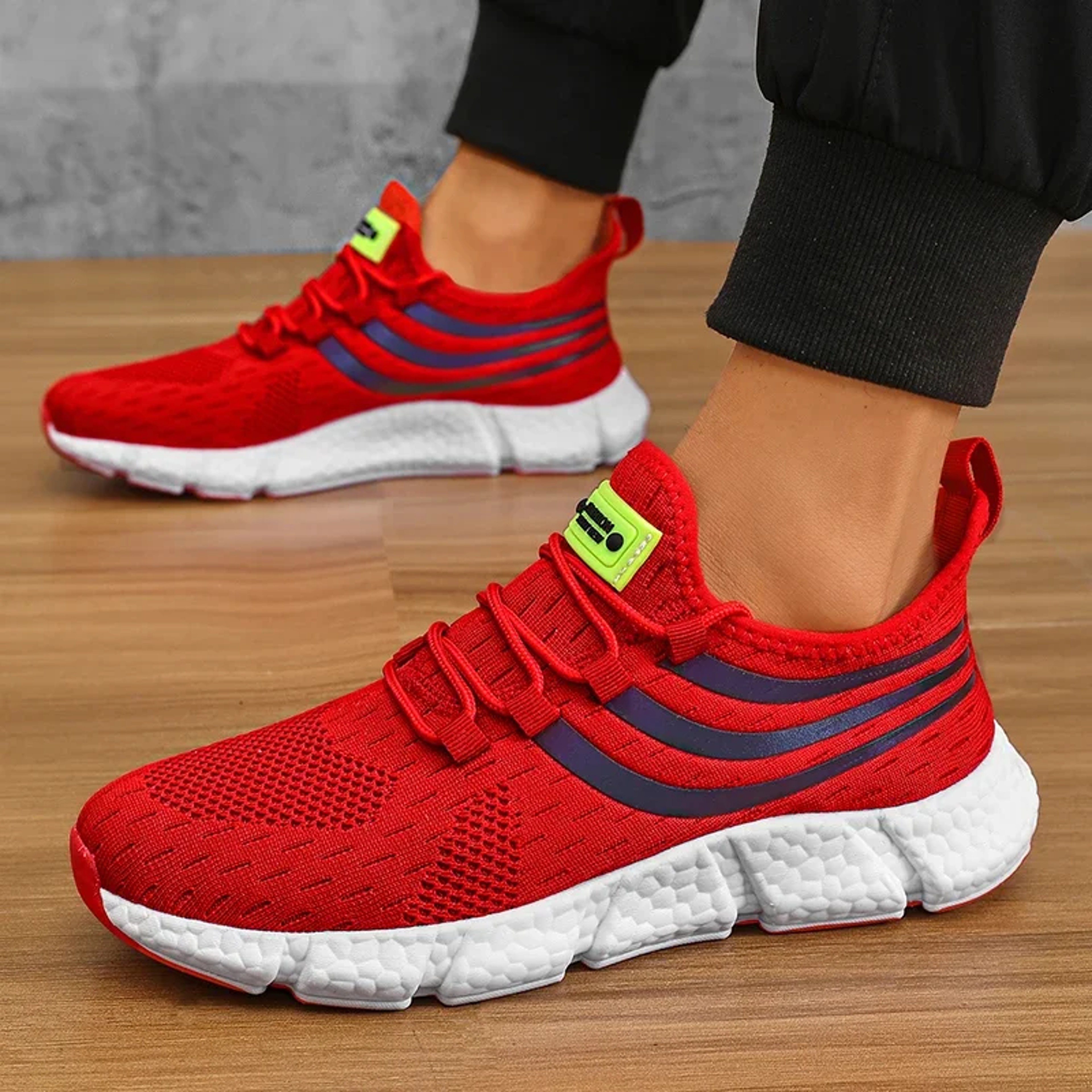 Mens Breathable Platform Sneakers Lightweight Running And Walking Shoes 2