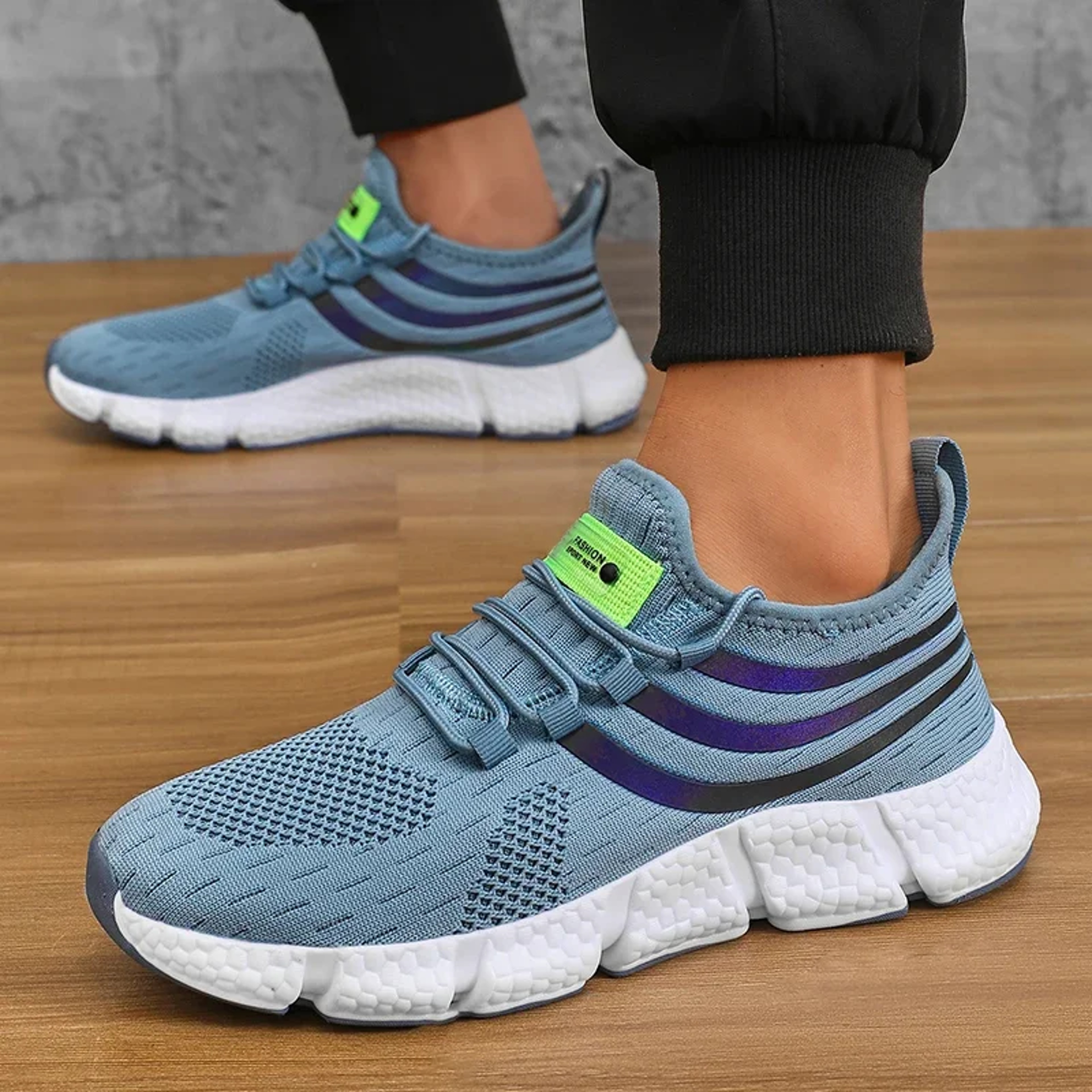 Mens Breathable Platform Sneakers Lightweight Running And Walking Shoes 3