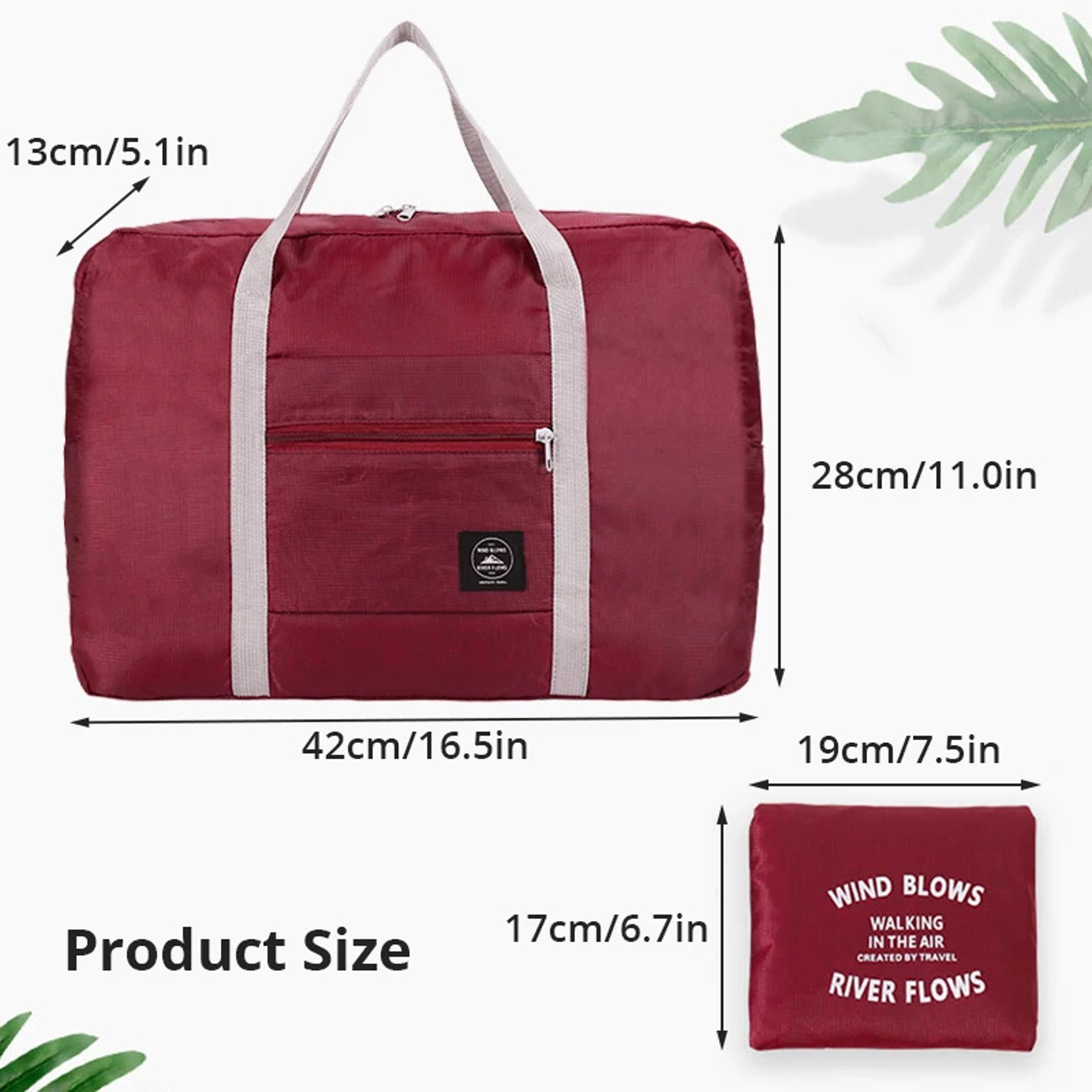 Large Capacity Foldable Travel Bag for Women with Zipper Storage – view 5
