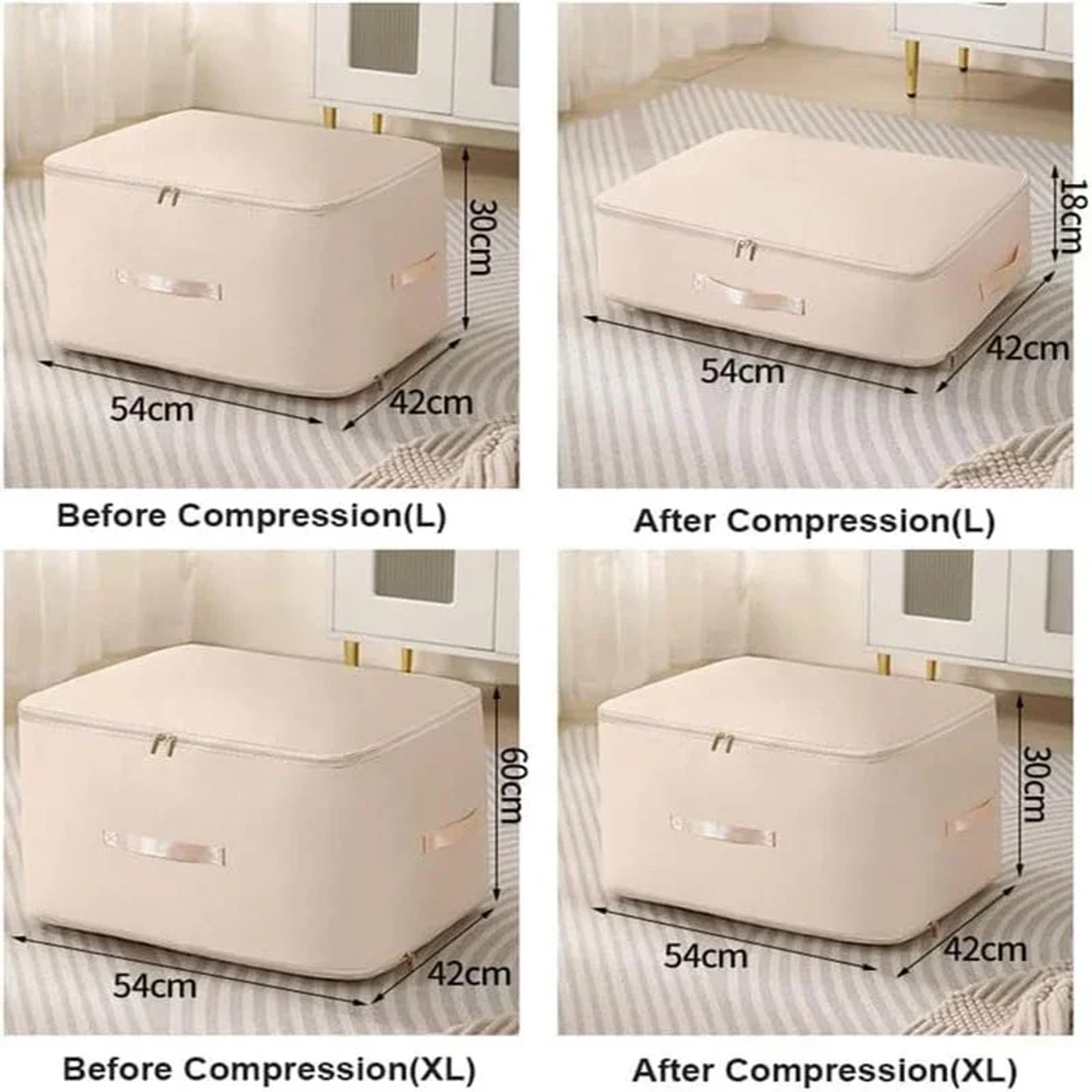 Self Compression Duvet Storage Bag Large Capacity Space Saving Organizer – view 5