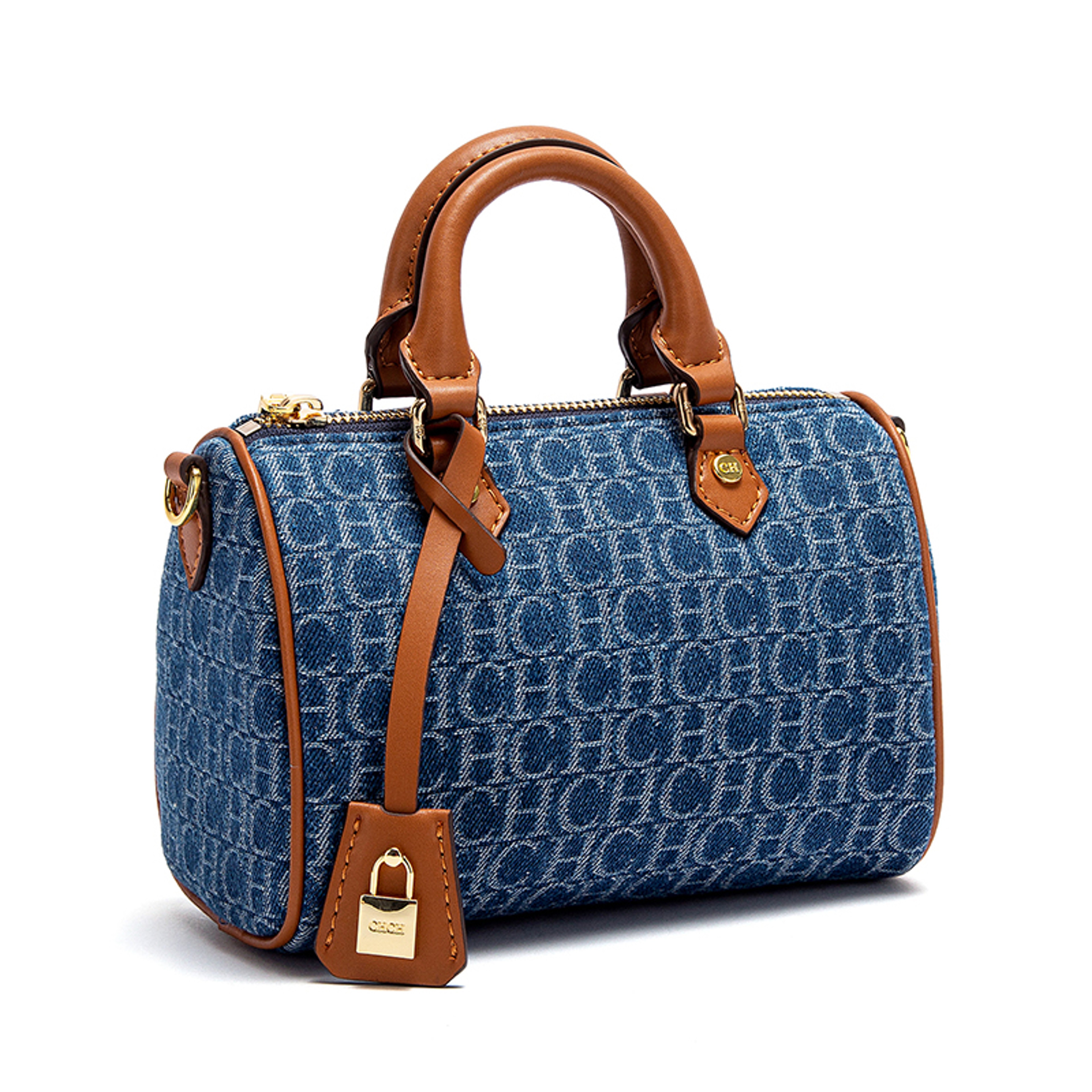 Denim Patchwork Pillow Shoulder Bag for Women Casual Handbag – view 7