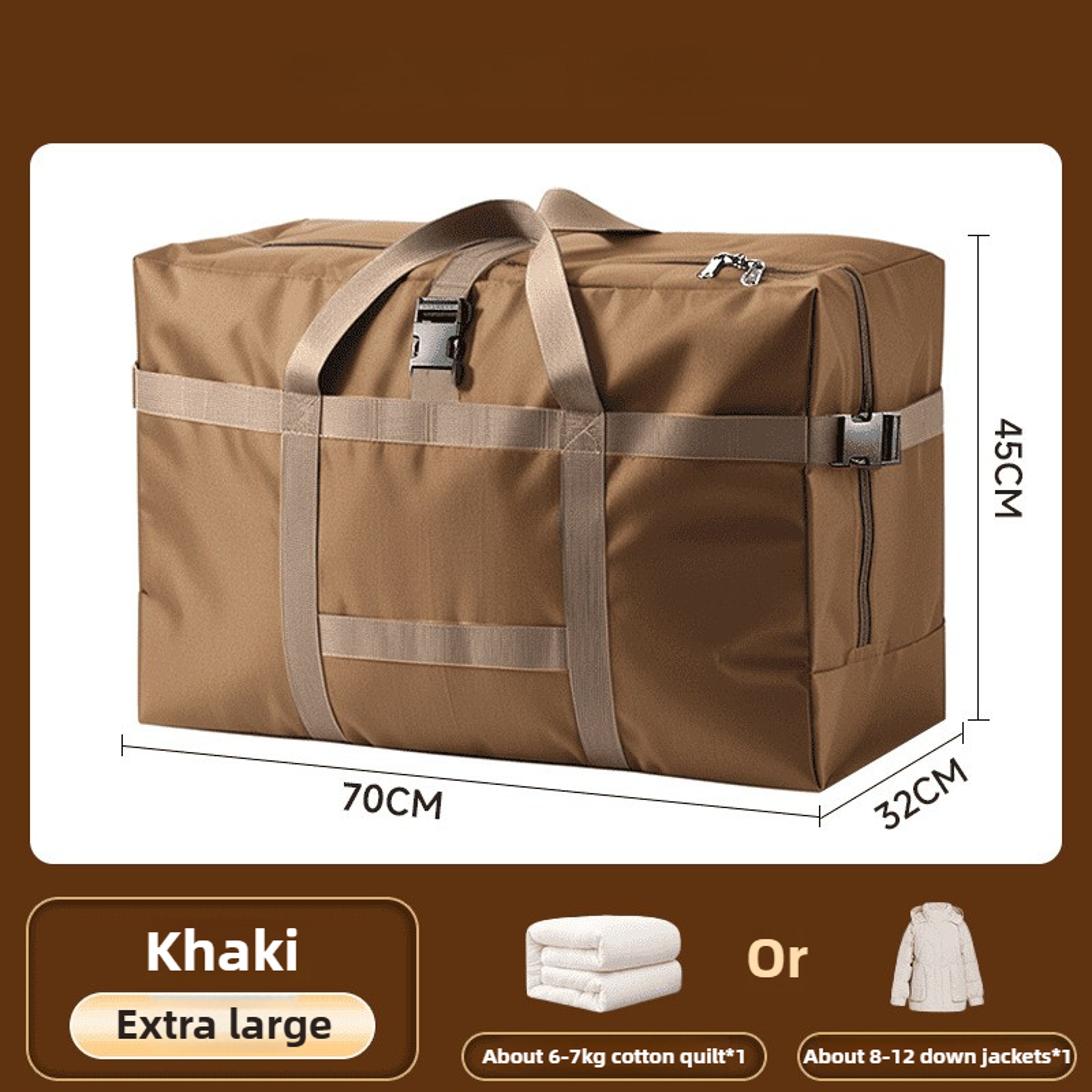 Large Capacity Oxford Cloth Moving Storage Bag For Clothes Blankets And Travel 11