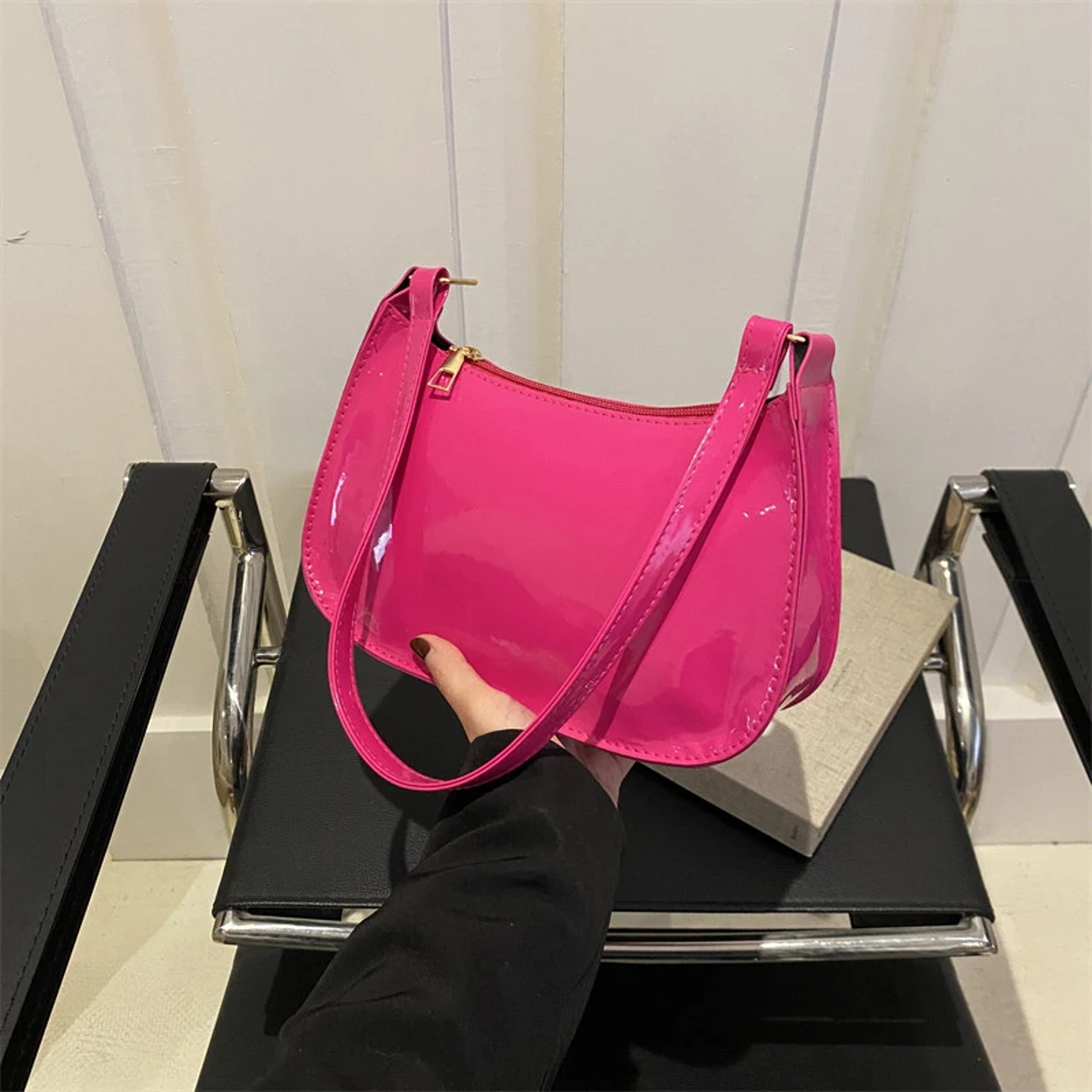 Retro PU Leather Underarm Shoulder Bag for Women – view 7