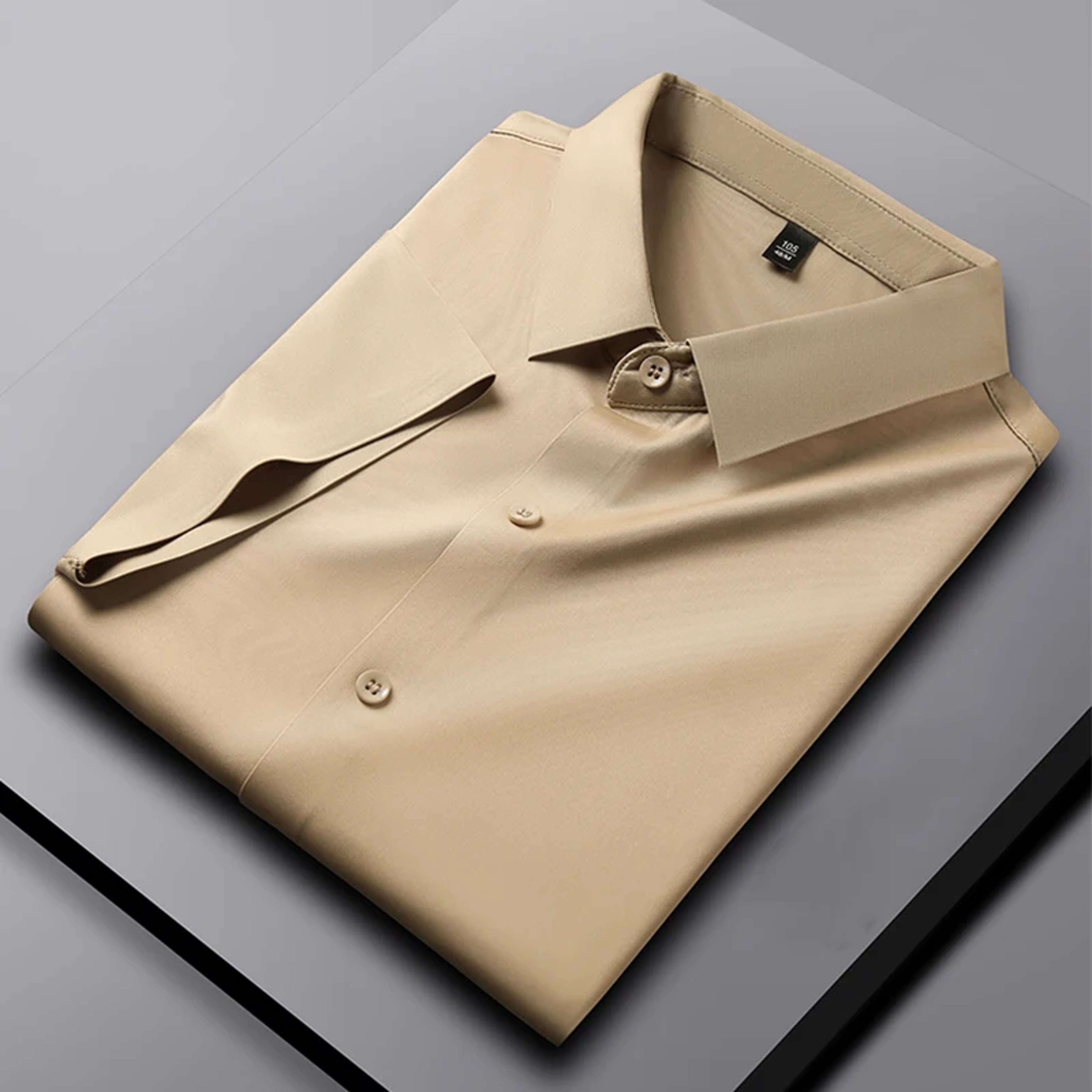 Wrinkle Resistant Mens Business Casual Short Sleeve Shirt 2