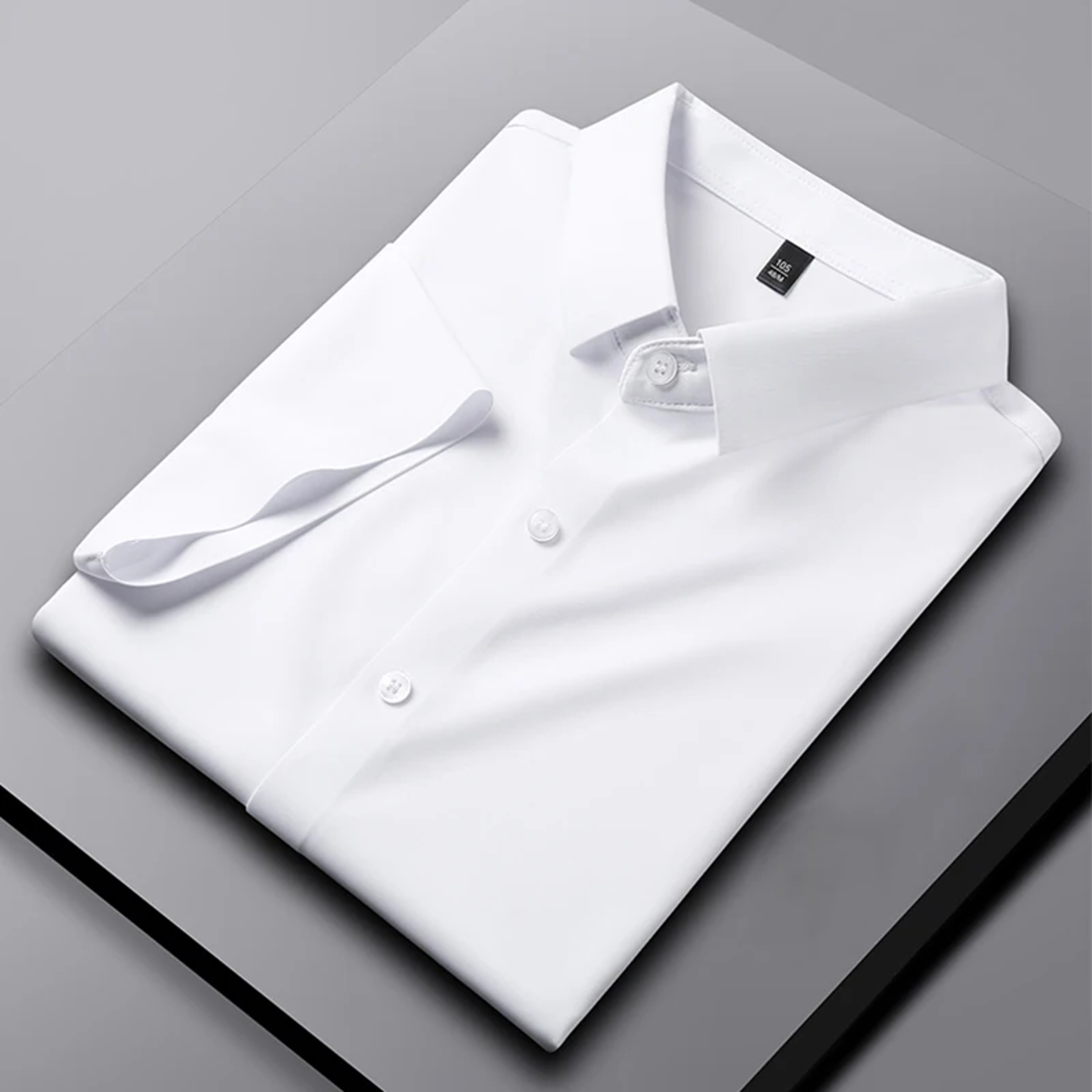 Wrinkle Resistant Mens Business Casual Short Sleeve Shirt 4