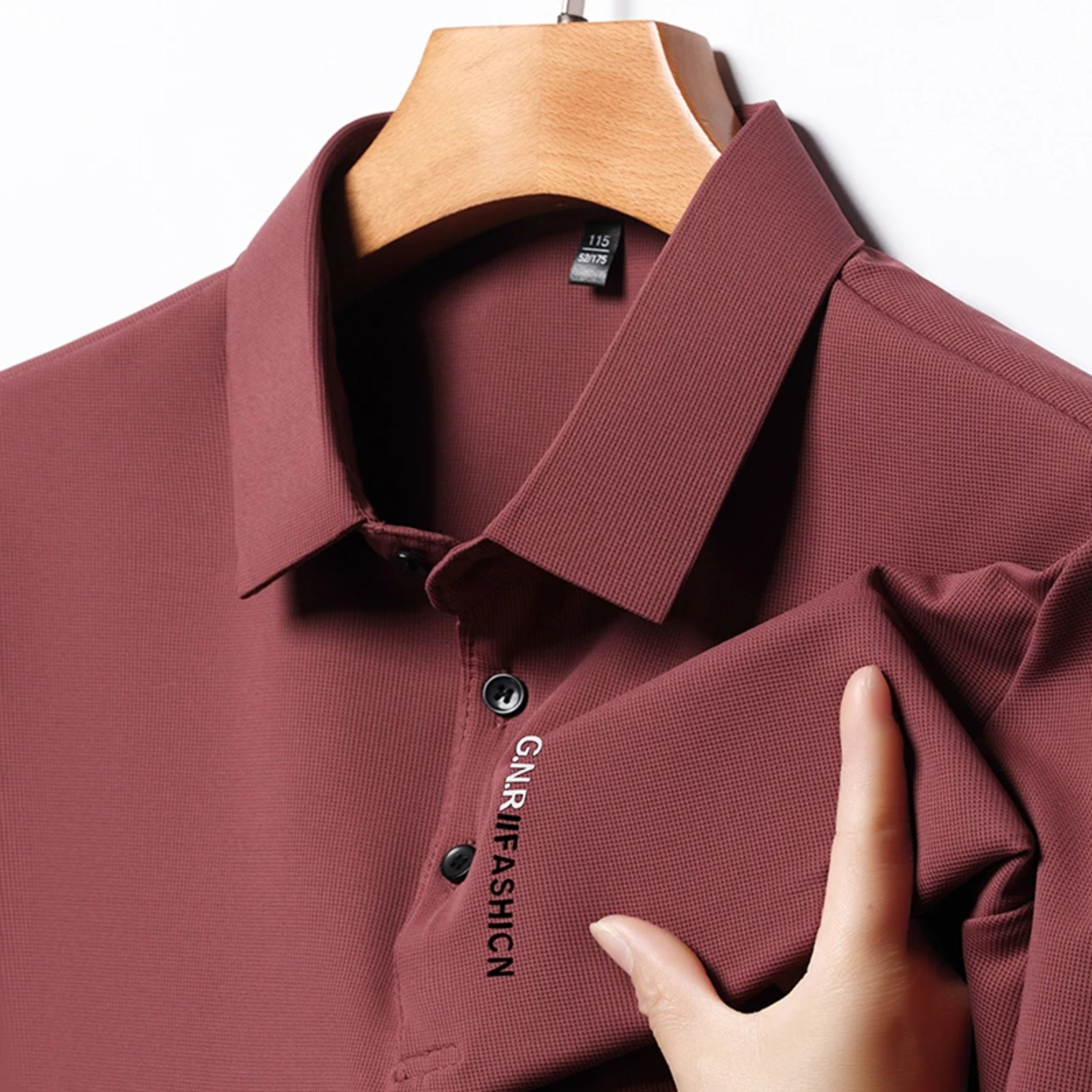 Mens Letter Print Polo Shirt Casual Business Short Sleeve Top 6