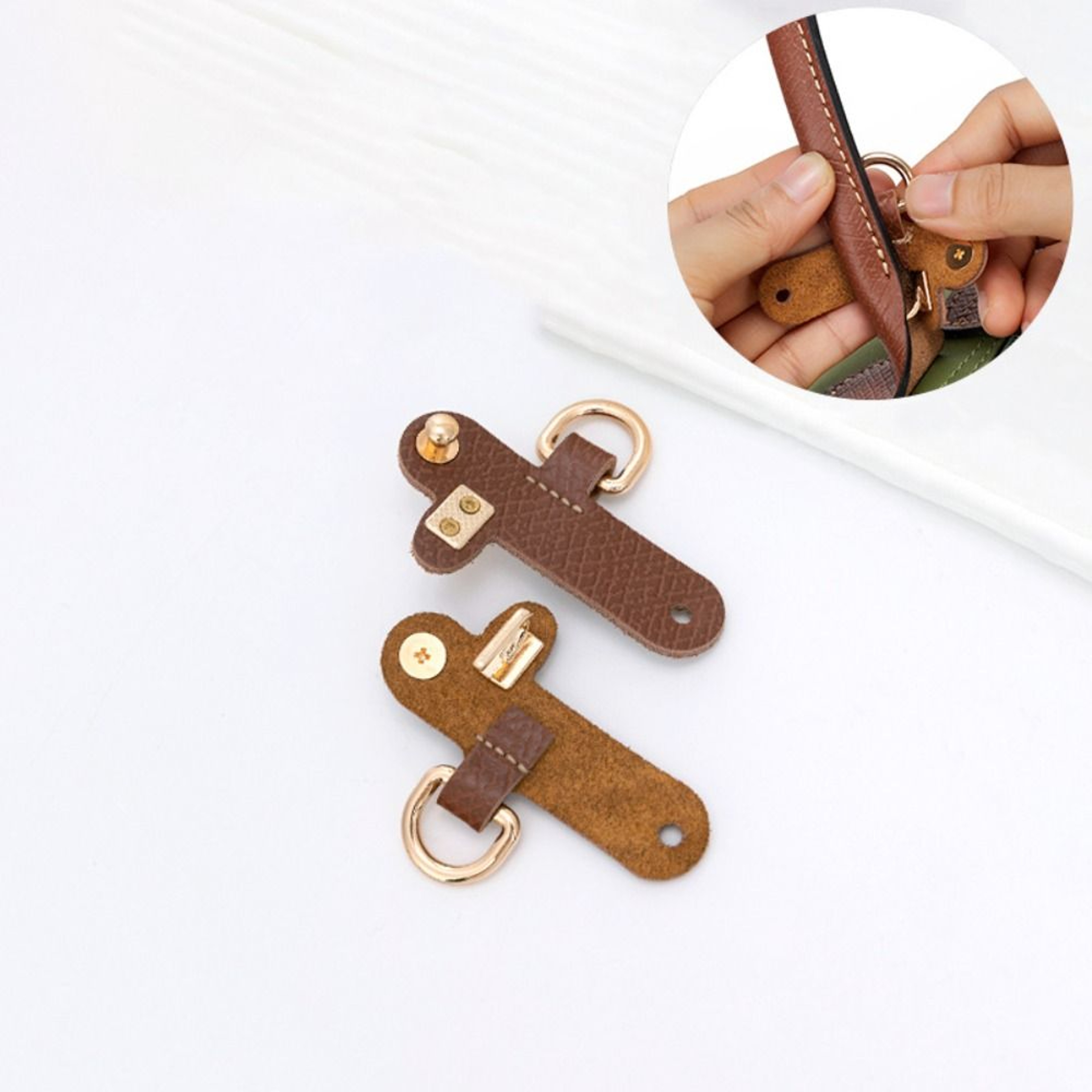 Genuine Leather Longchamp Mini Bag Conversion Kit Adjustable Crossbody Strap 7