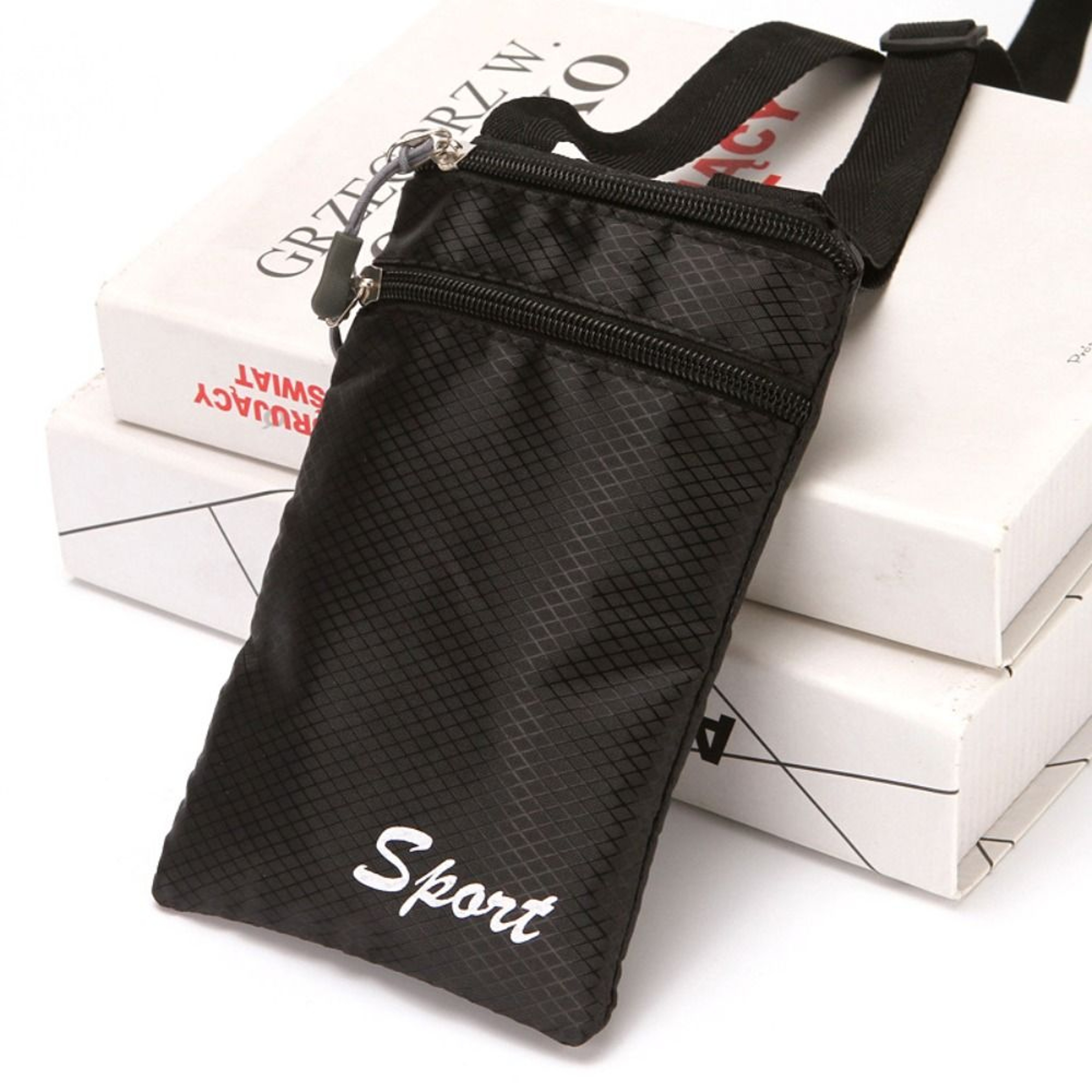 Everyday Oxford Crossbody Phone Bag Lightweight Shoulder Pouch – view 7