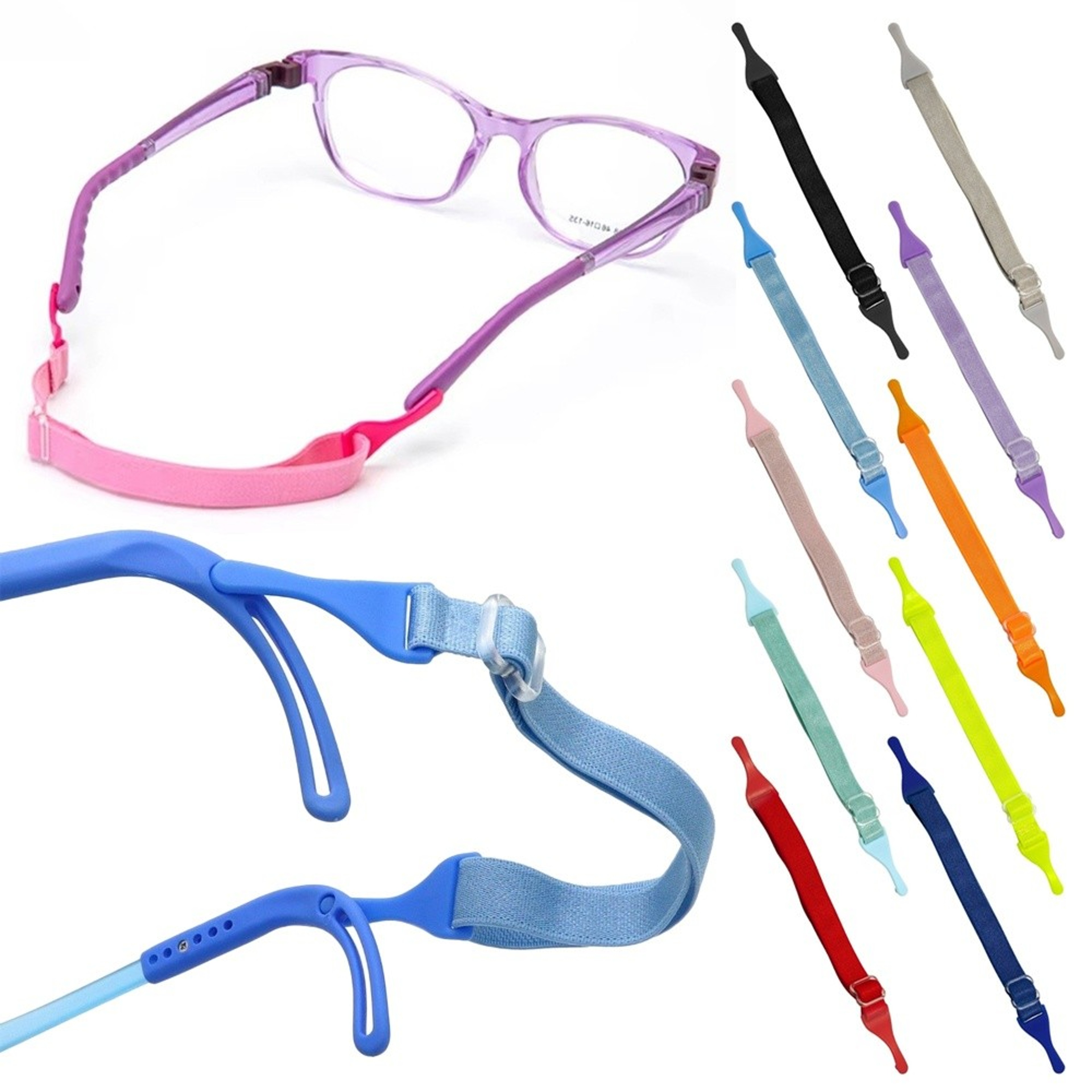 Adjustable Anti Slip Eyeglass Strap and Sunglasses Retainer Cord for Kids and Adults – view 3