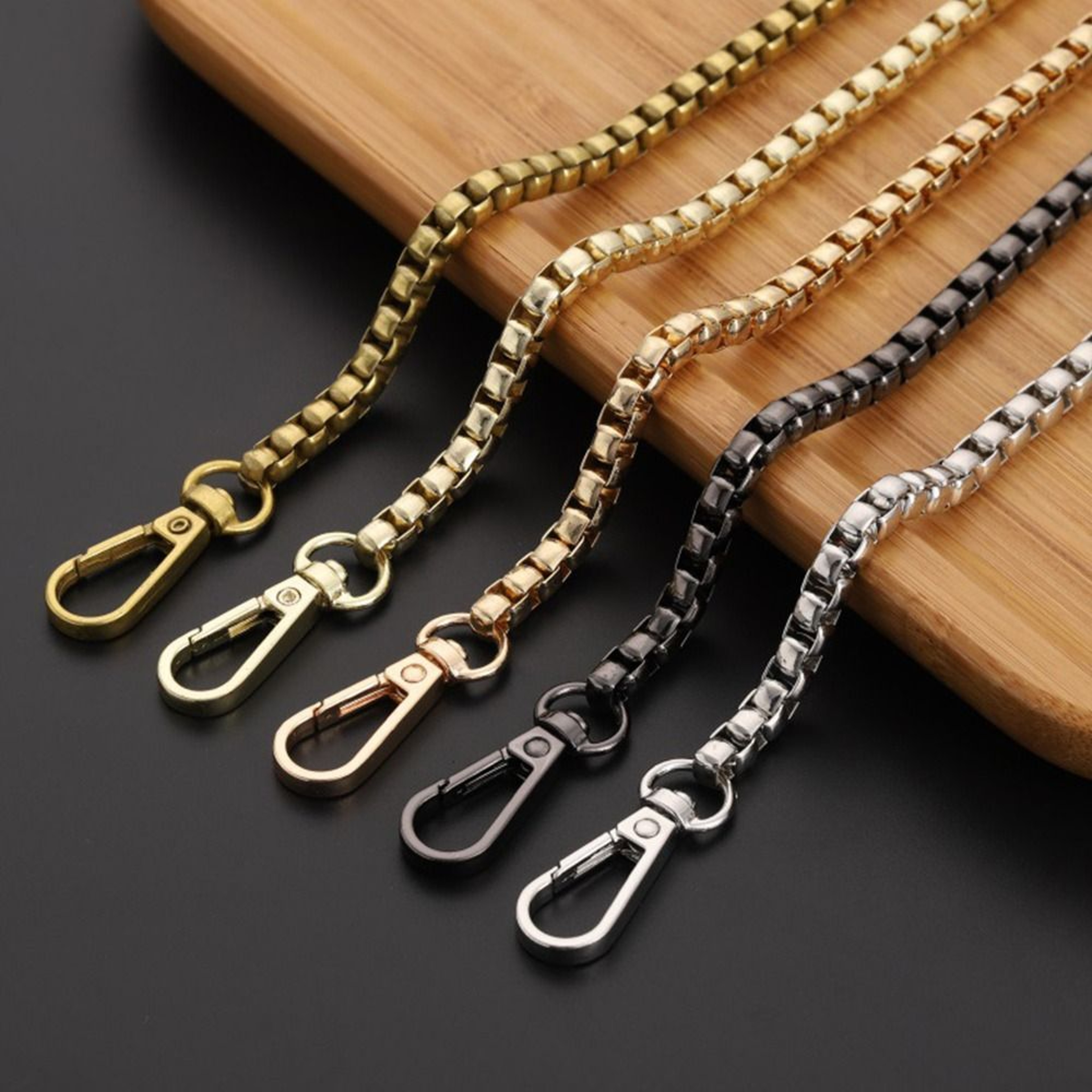Elegant Metal Purse Chain Strap Replacement for Handbags and Shoulder Bags – view 1