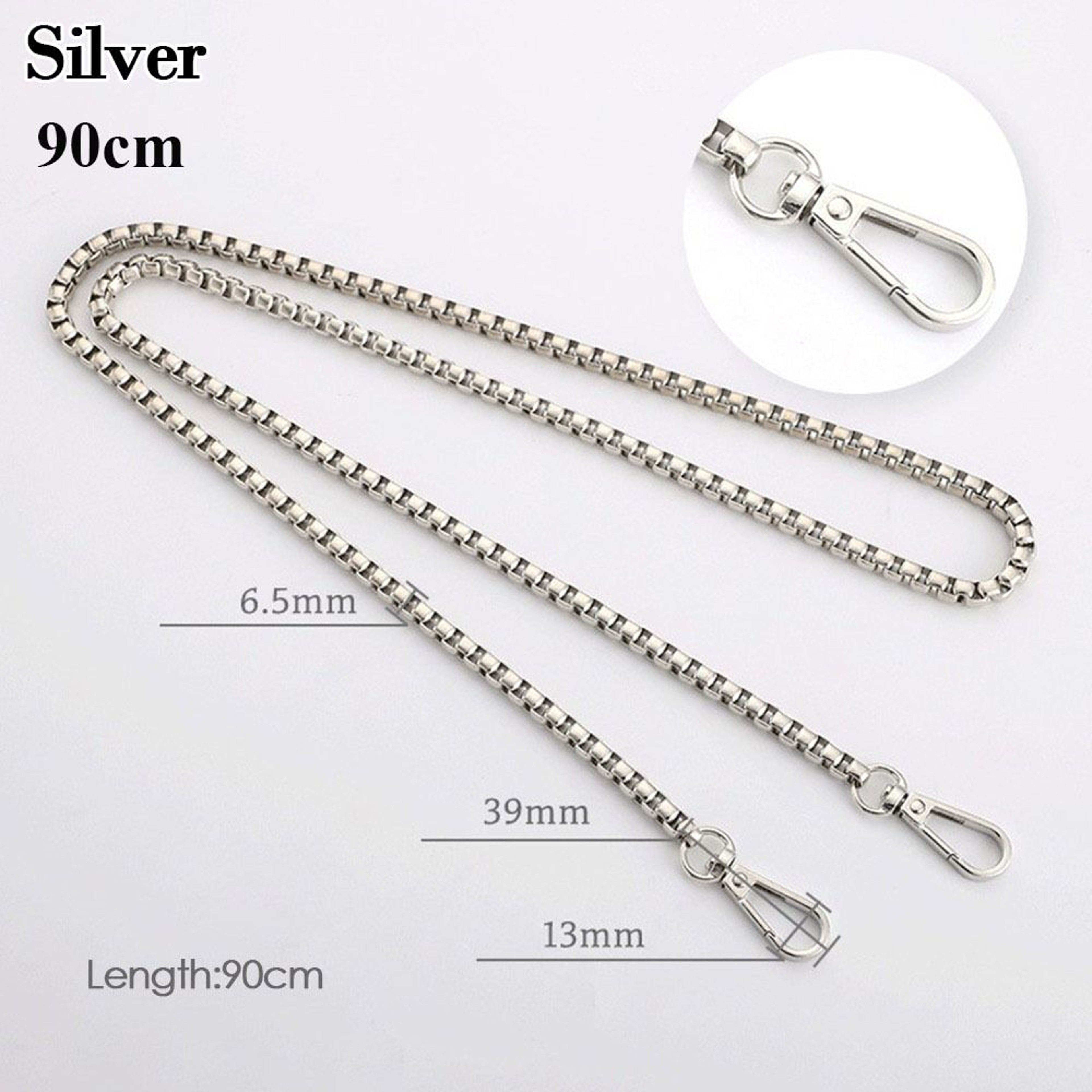 Elegant Metal Purse Chain Strap Replacement for Handbags and Shoulder Bags – view 15