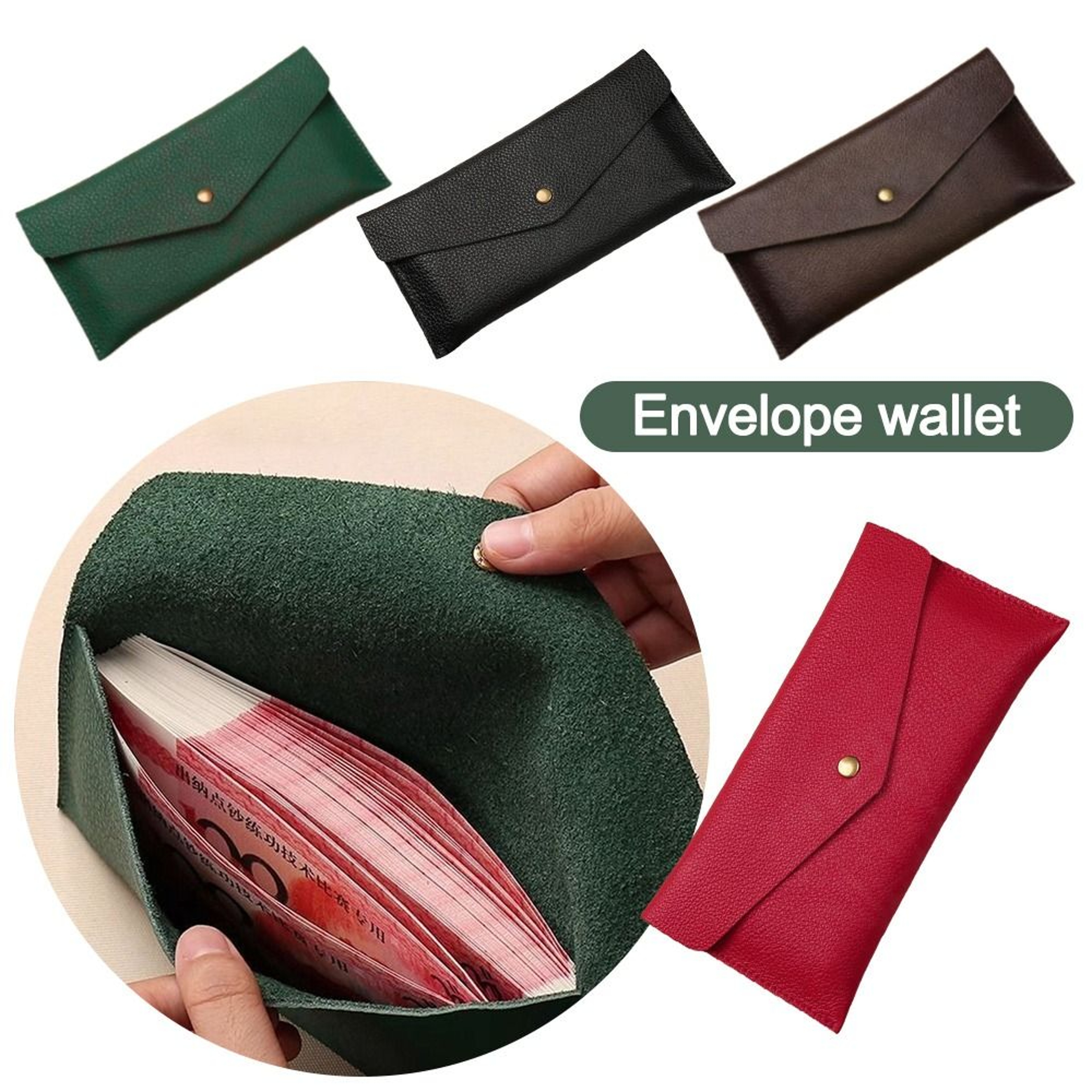 Soft PU Leather Wallet For Women Large Capacity Coin Purse And Card Holder 4