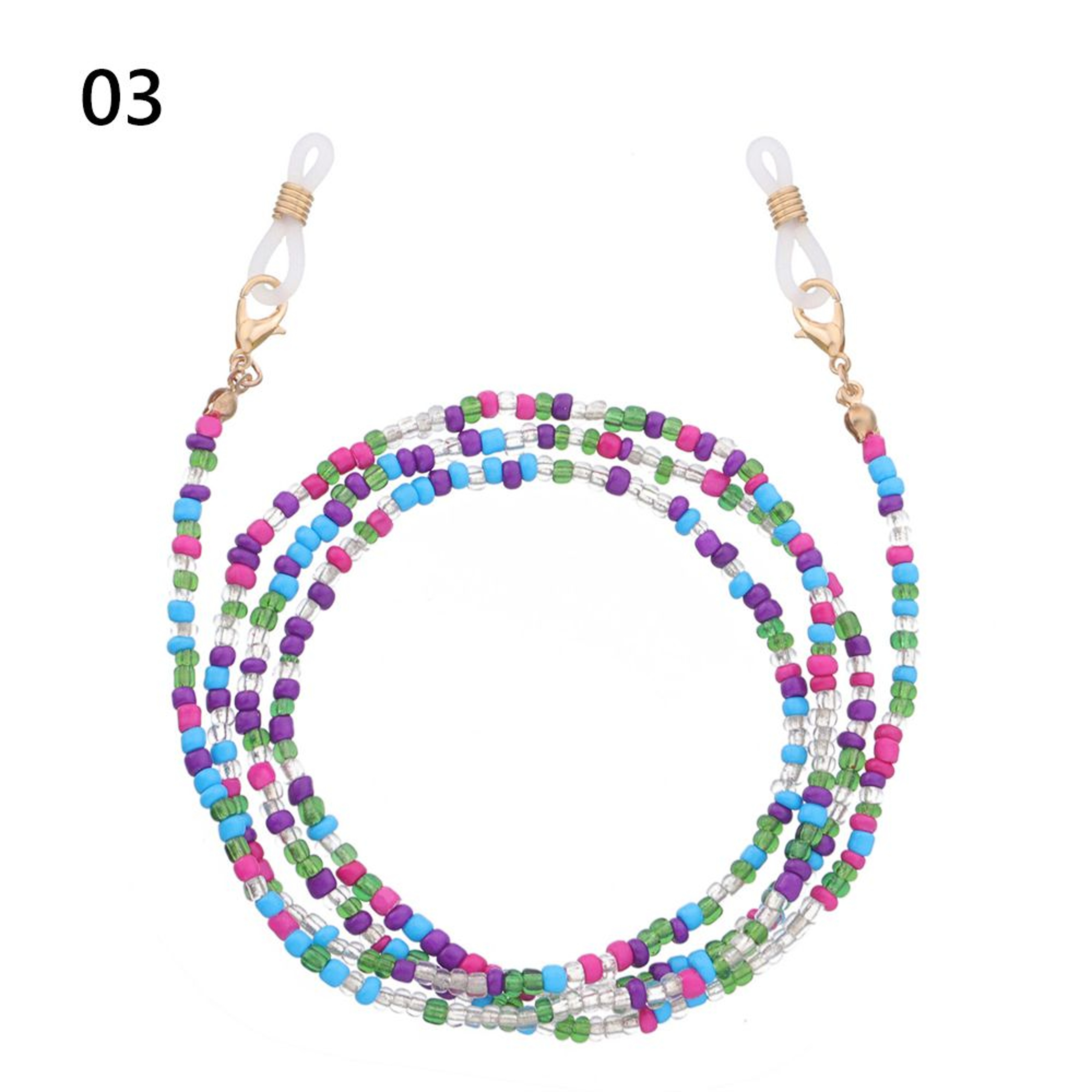 Retro Beaded Eyeglass Chain With Tassels Reading Glasses Holder 7
