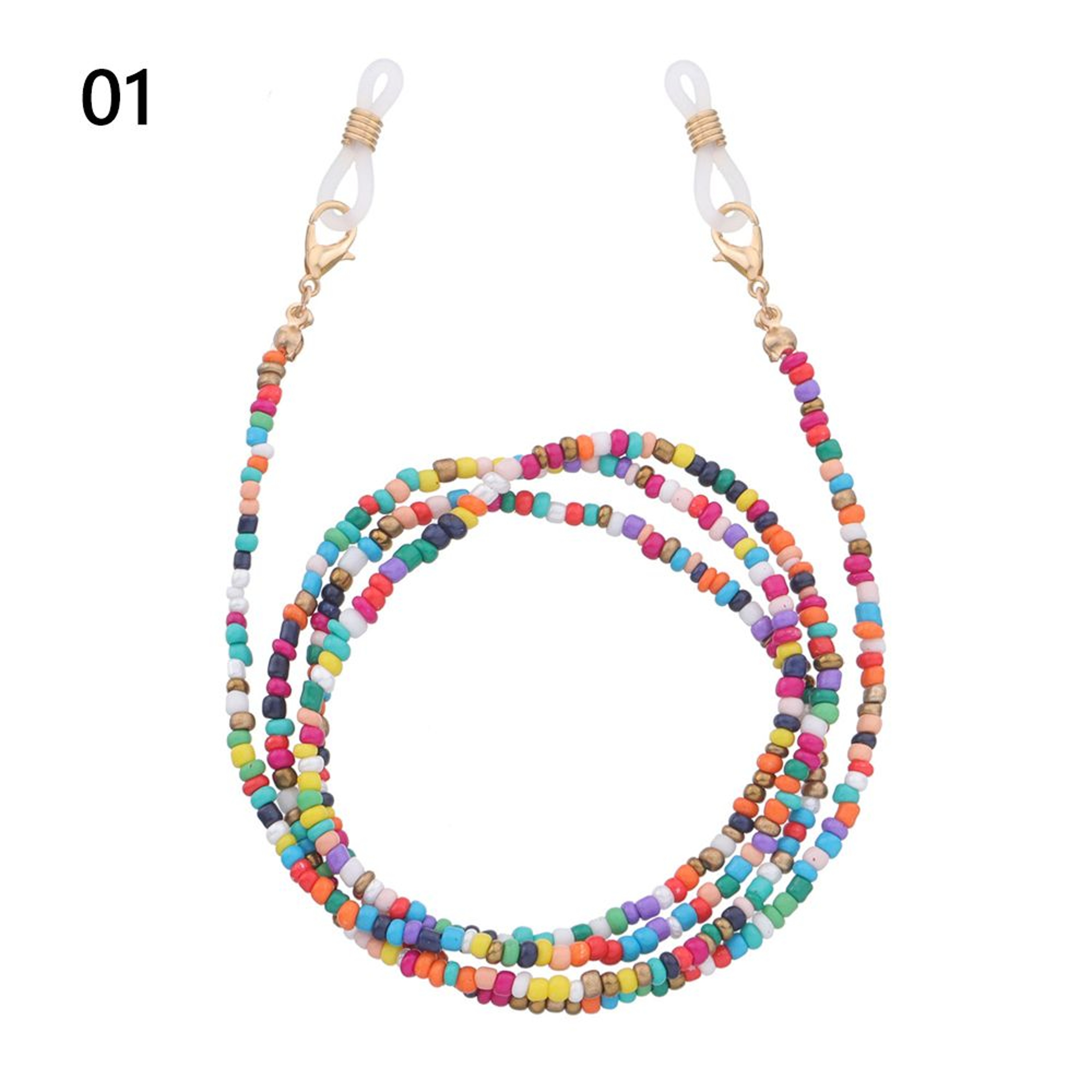 Retro Beaded Eyeglass Chain With Tassels Reading Glasses Holder 9