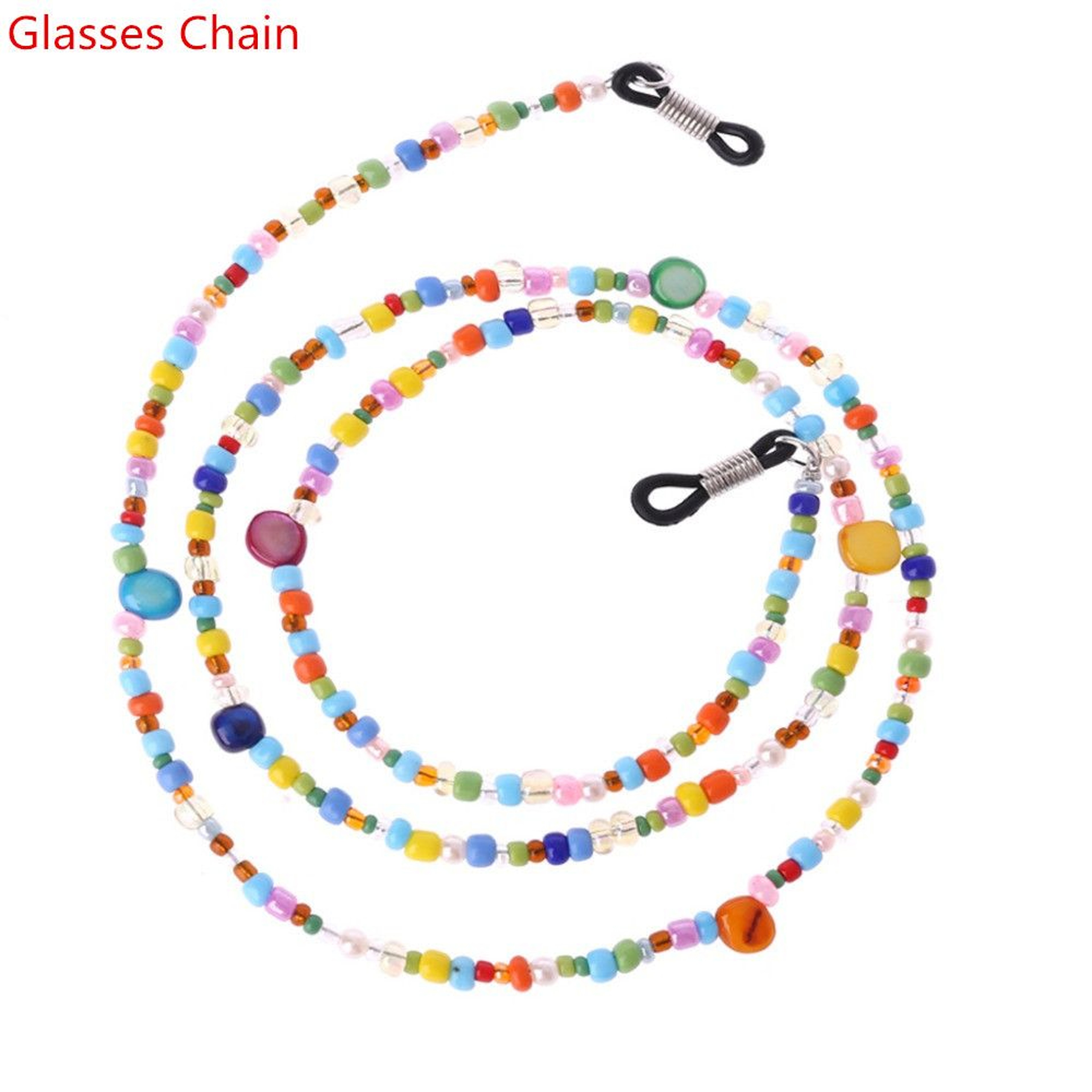 Retro Beaded Eyeglass Chain With Tassels Reading Glasses Holder 8