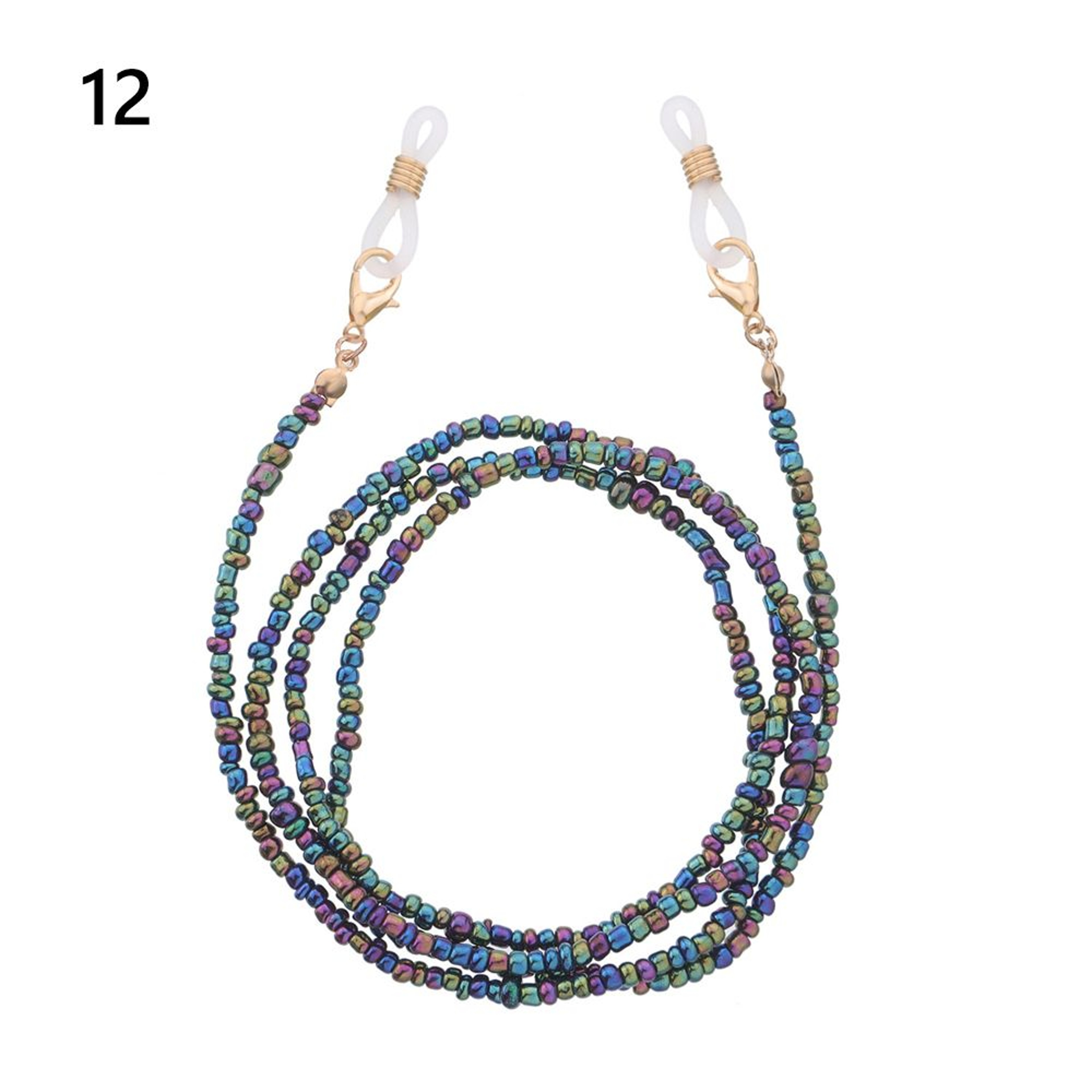 Retro Beaded Eyeglass Chain With Tassels Reading Glasses Holder 12