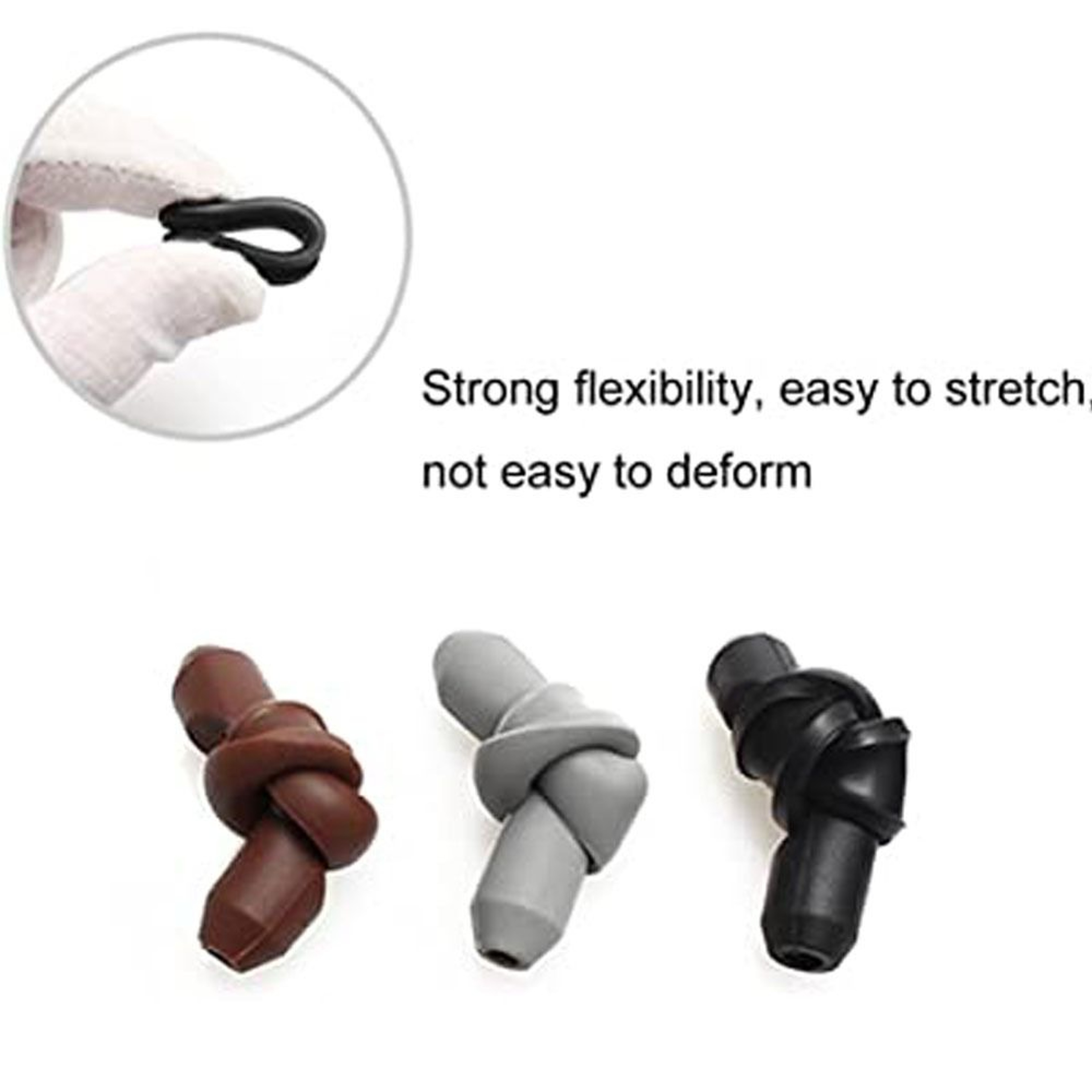 Anti Slip Glasses Ear Hooks Soft Silicone Eyeglass Retainer for Sunglasses – view 4