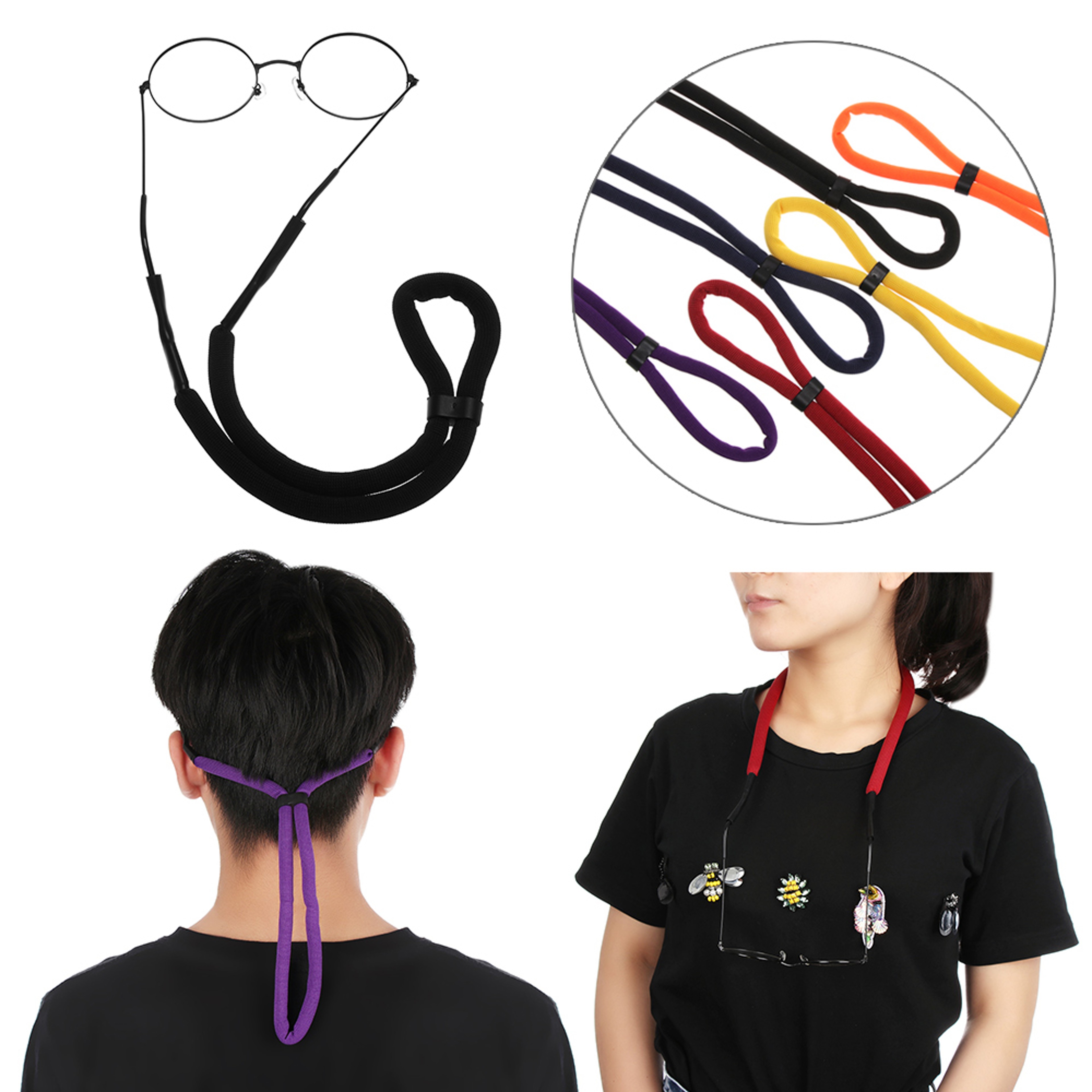 Floating Eyeglass Lanyard Adjustable Sunglasses Strap for Water Sports – view 3