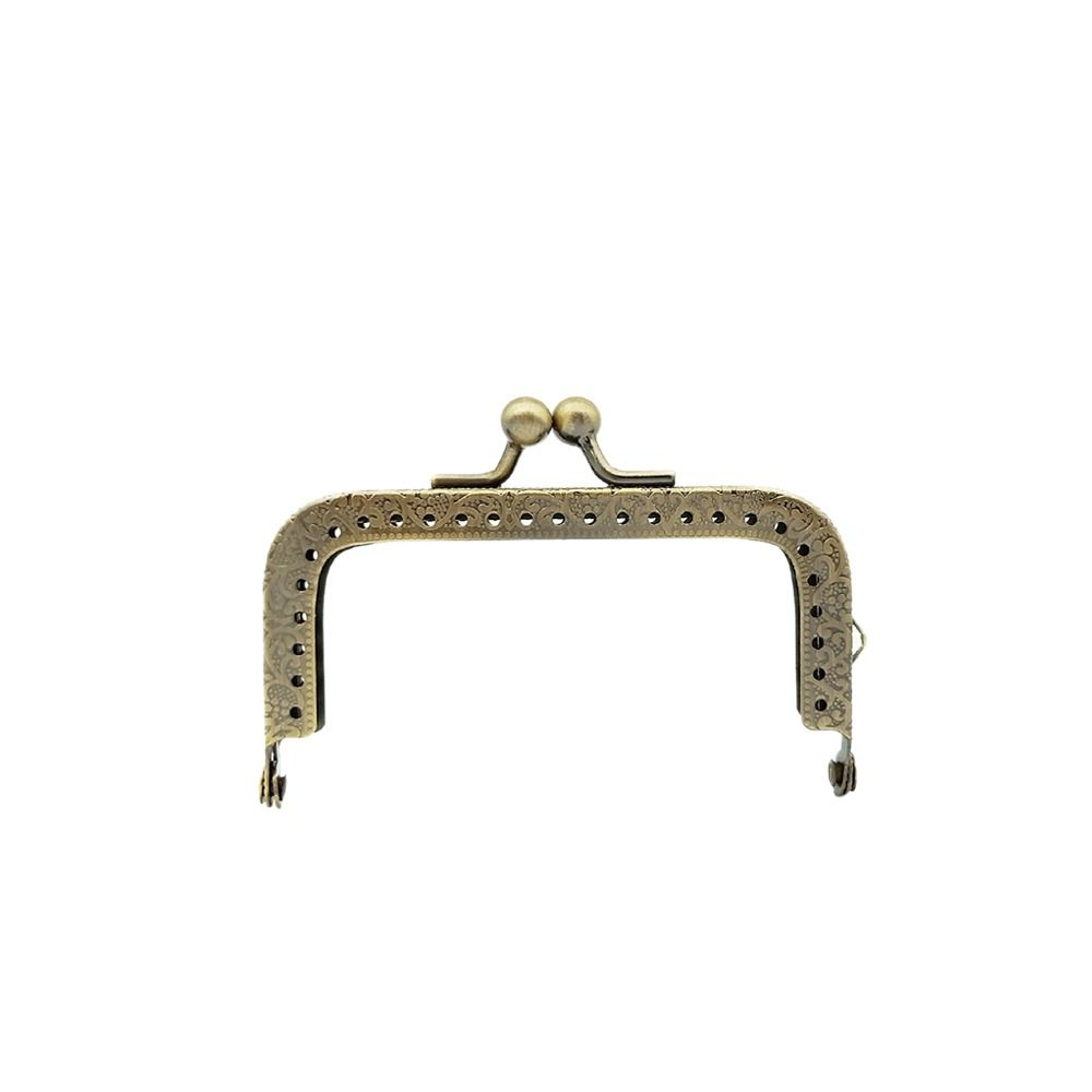 Vintage Metal Purse Frame Kiss Clasp for DIY Bag Making – view 7