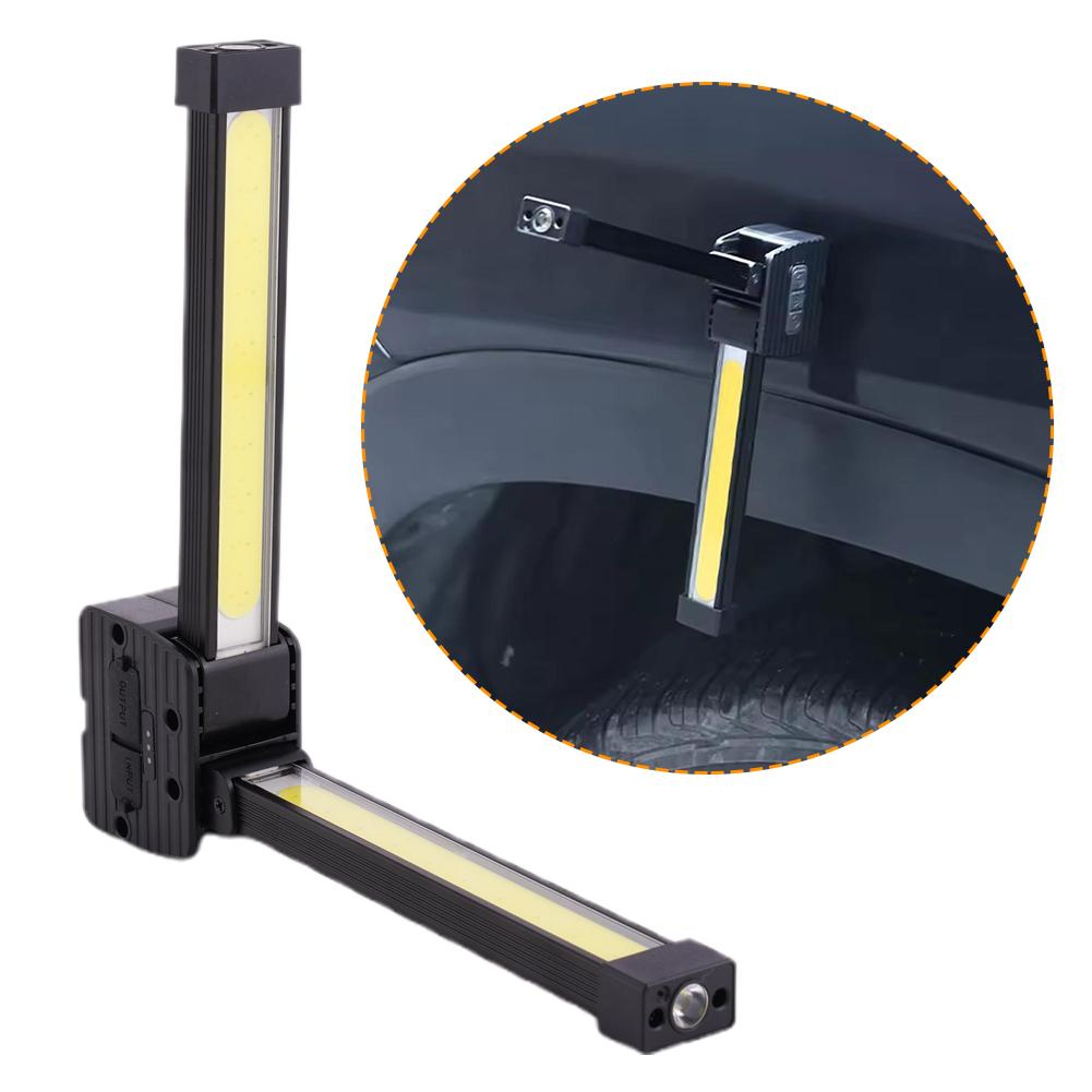 Portable Magnetic Gym Posing Light Rechargeable LED Work Light with Adjustable Brightness – view 3