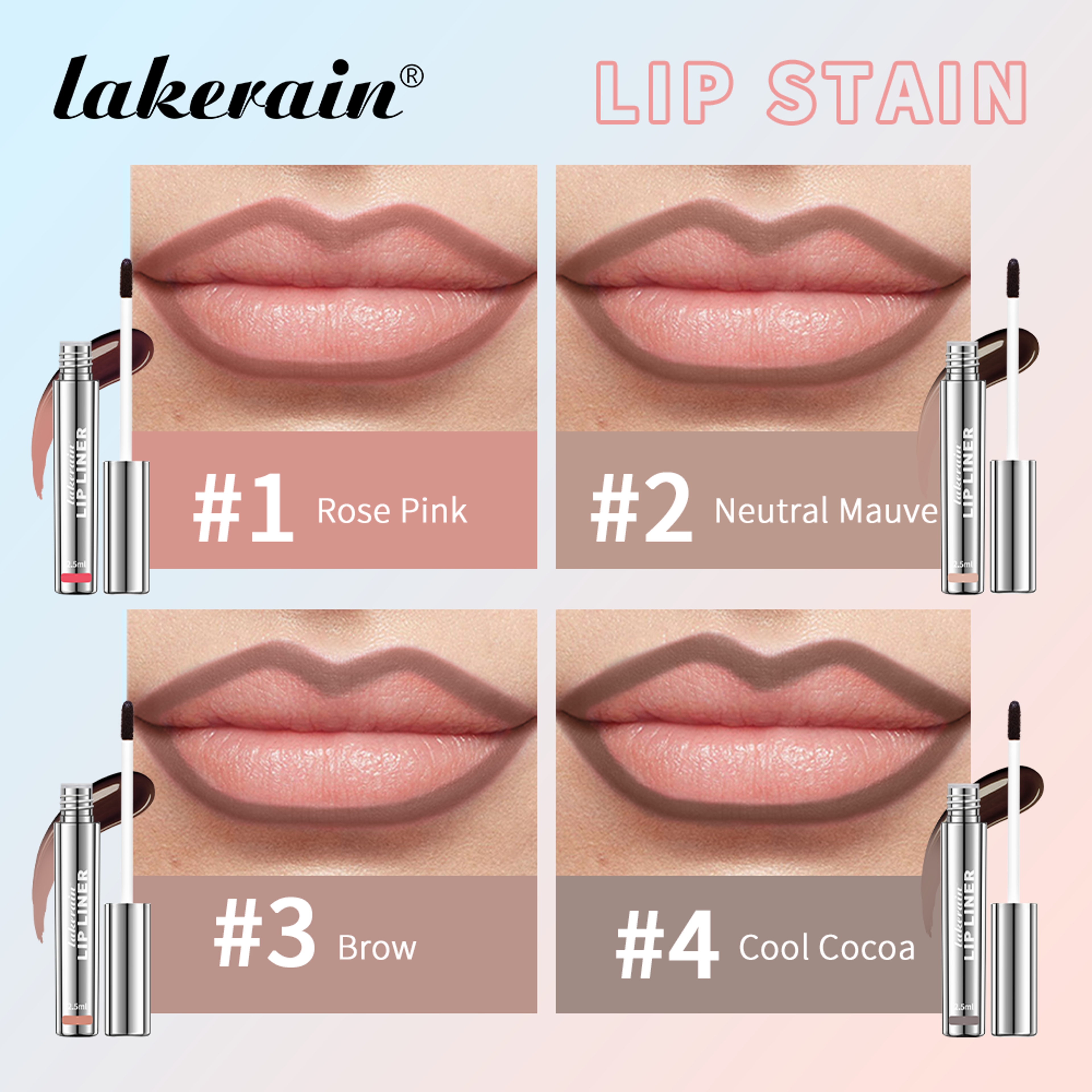 Lakerain Peel Off Lip Liner Waterproof Long Lasting Lip Stain – view 5