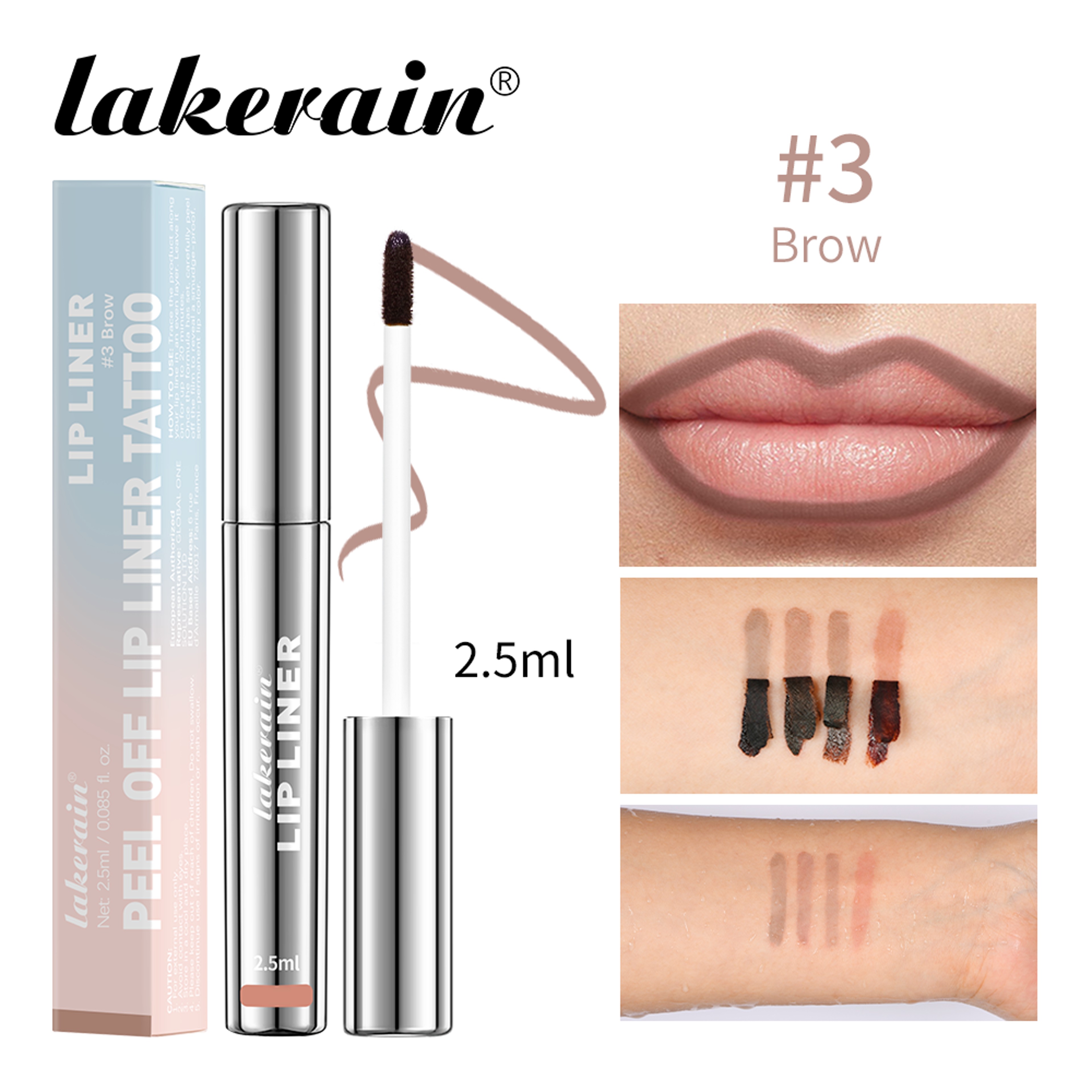 Lakerain Peel Off Lip Liner Waterproof Long Lasting Lip Stain – view 8