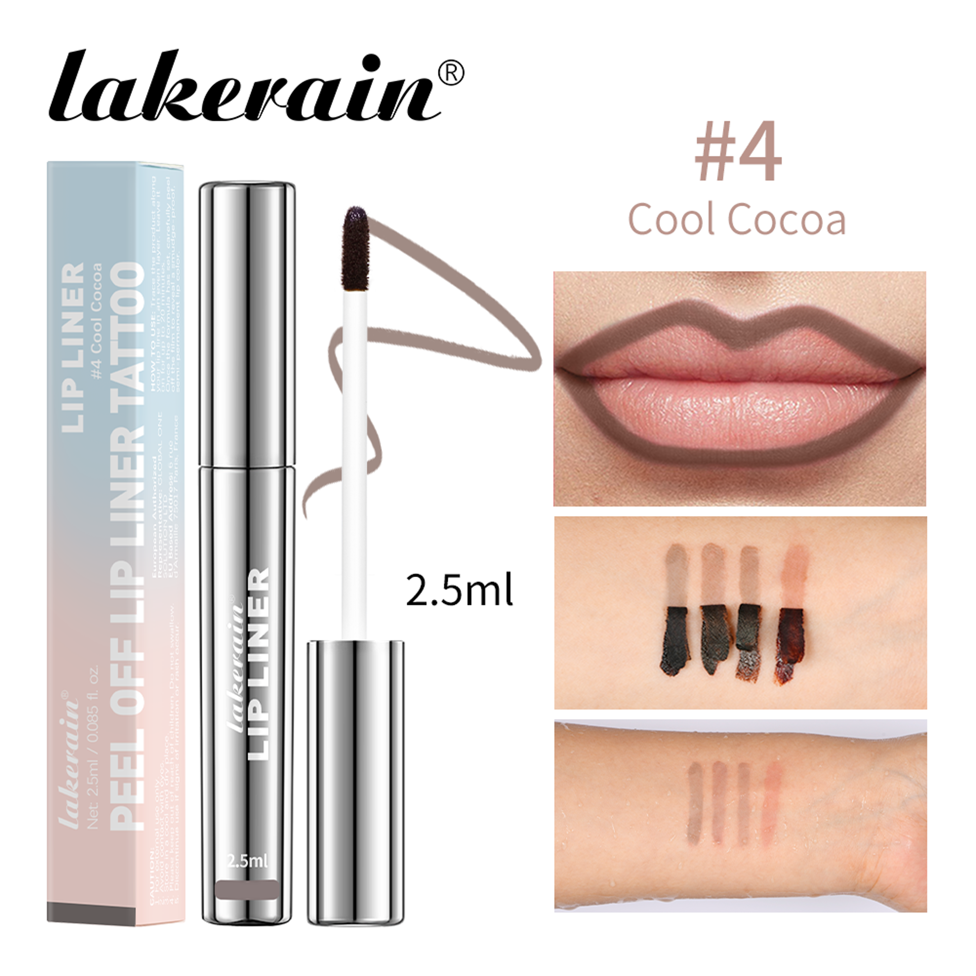 Lakerain Peel Off Lip Liner Waterproof Long Lasting Lip Stain – view 9