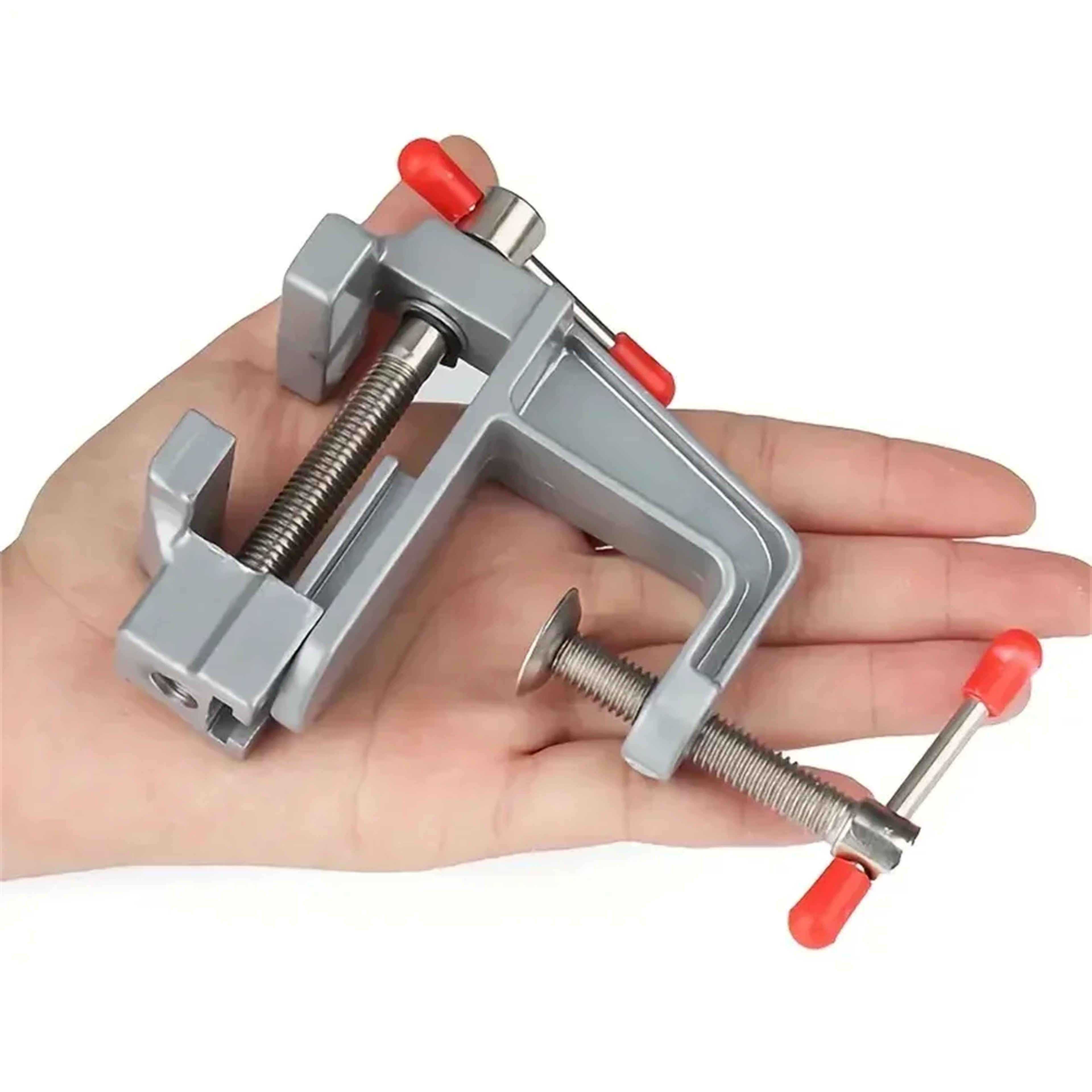 3.5 Inch Mini Bench Vise Aluminum Table Clamp for Jewelry Hobby and Precision Work – view 3