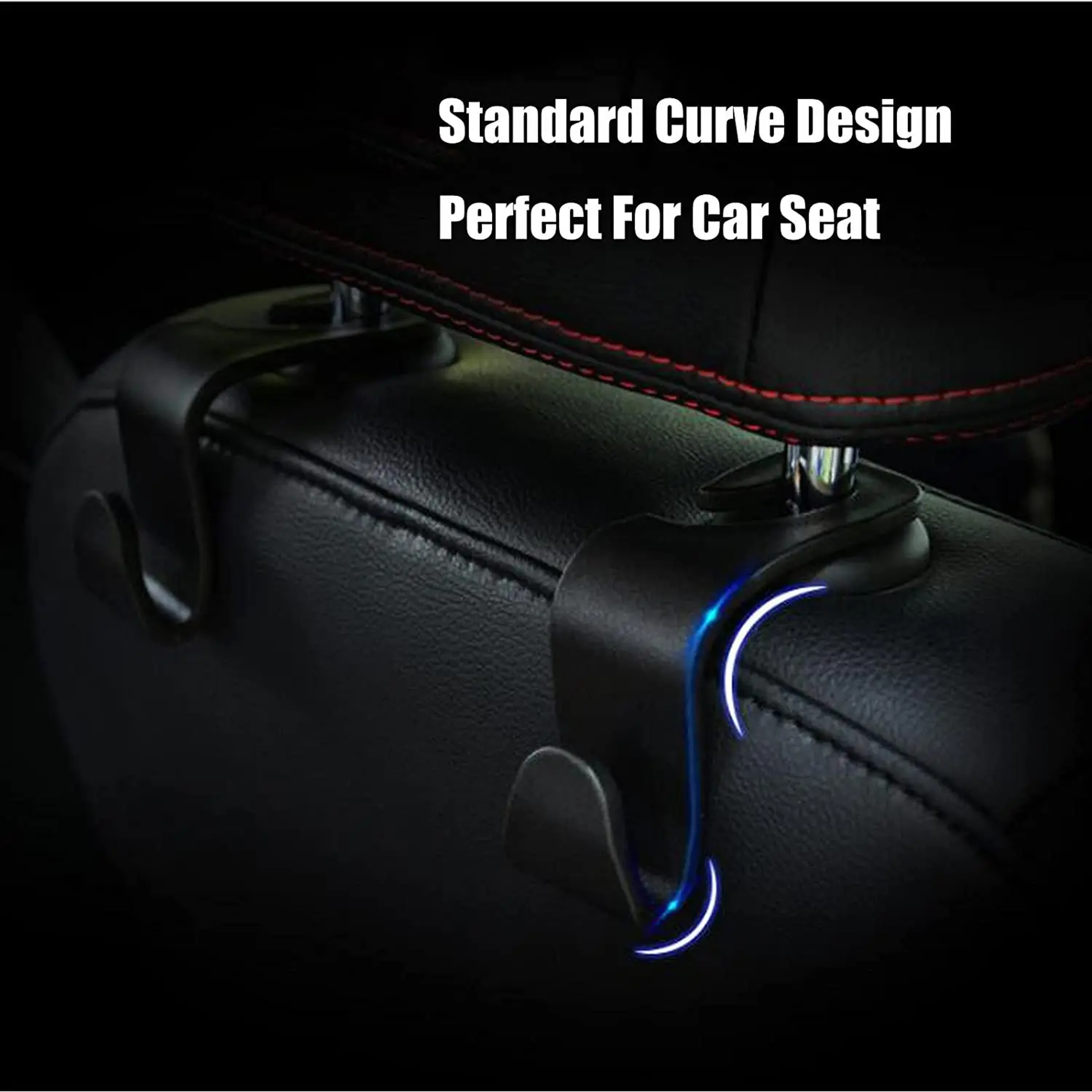 Car Headrest Hooks Heavy Duty Seat Organizer Hangers for Bags and Groceries – view 5