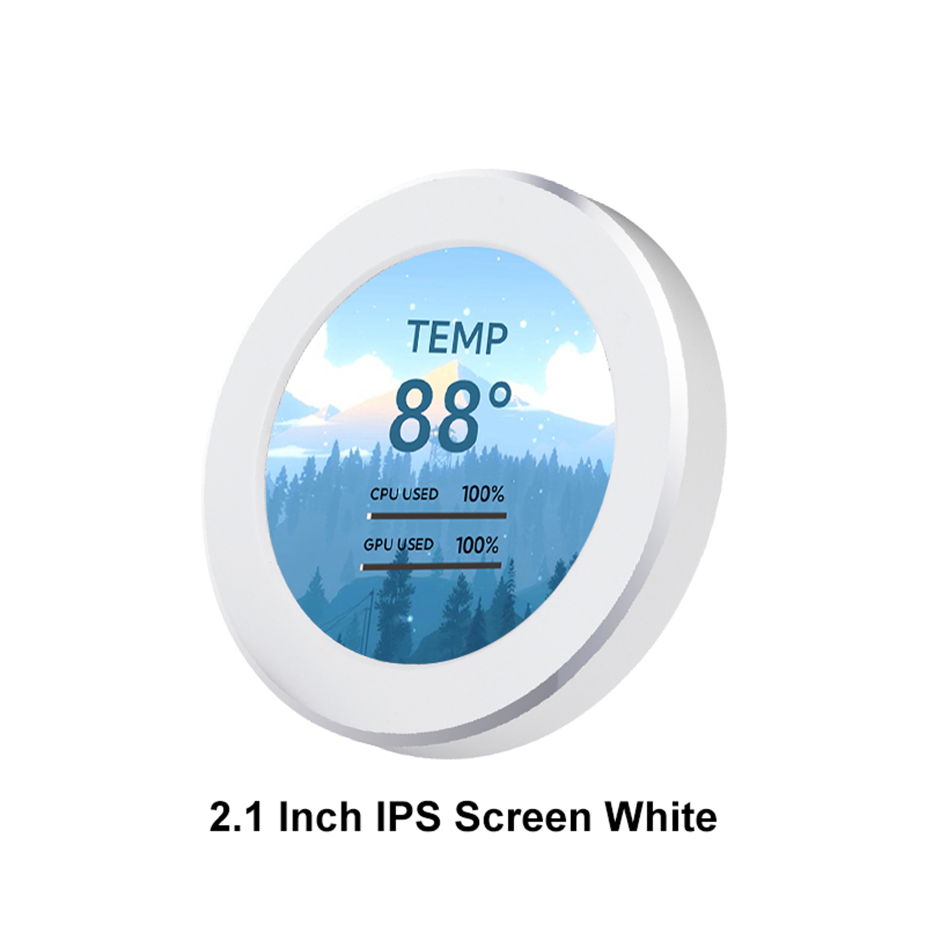 Round IPS PC Hardware Monitor 480x480 USB CPU GPU Monitoring Display 8