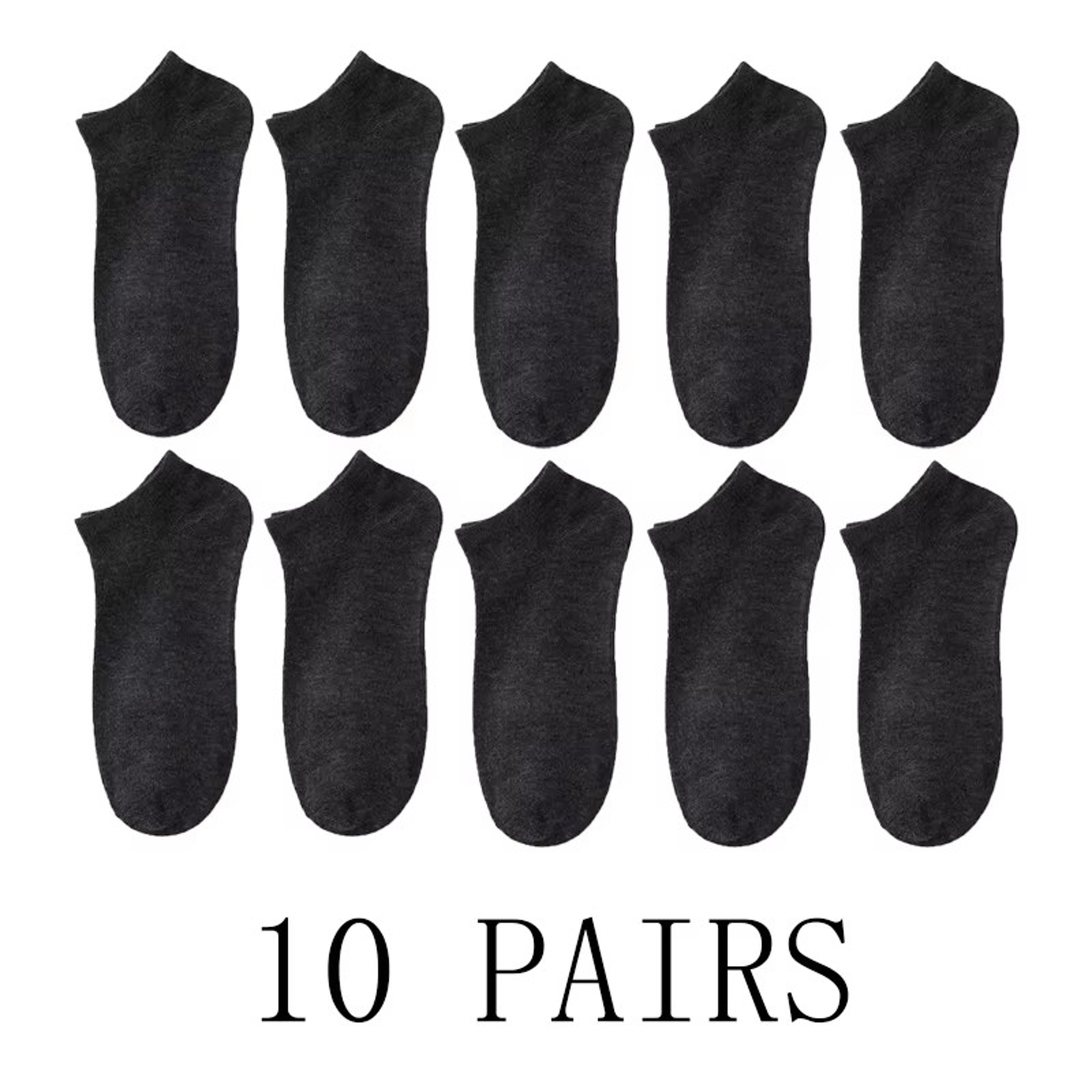 Comfort Fit Unisex Ankle Socks Breathable Lightweight Sports Socks 5 Or 10 Pair Pack 19