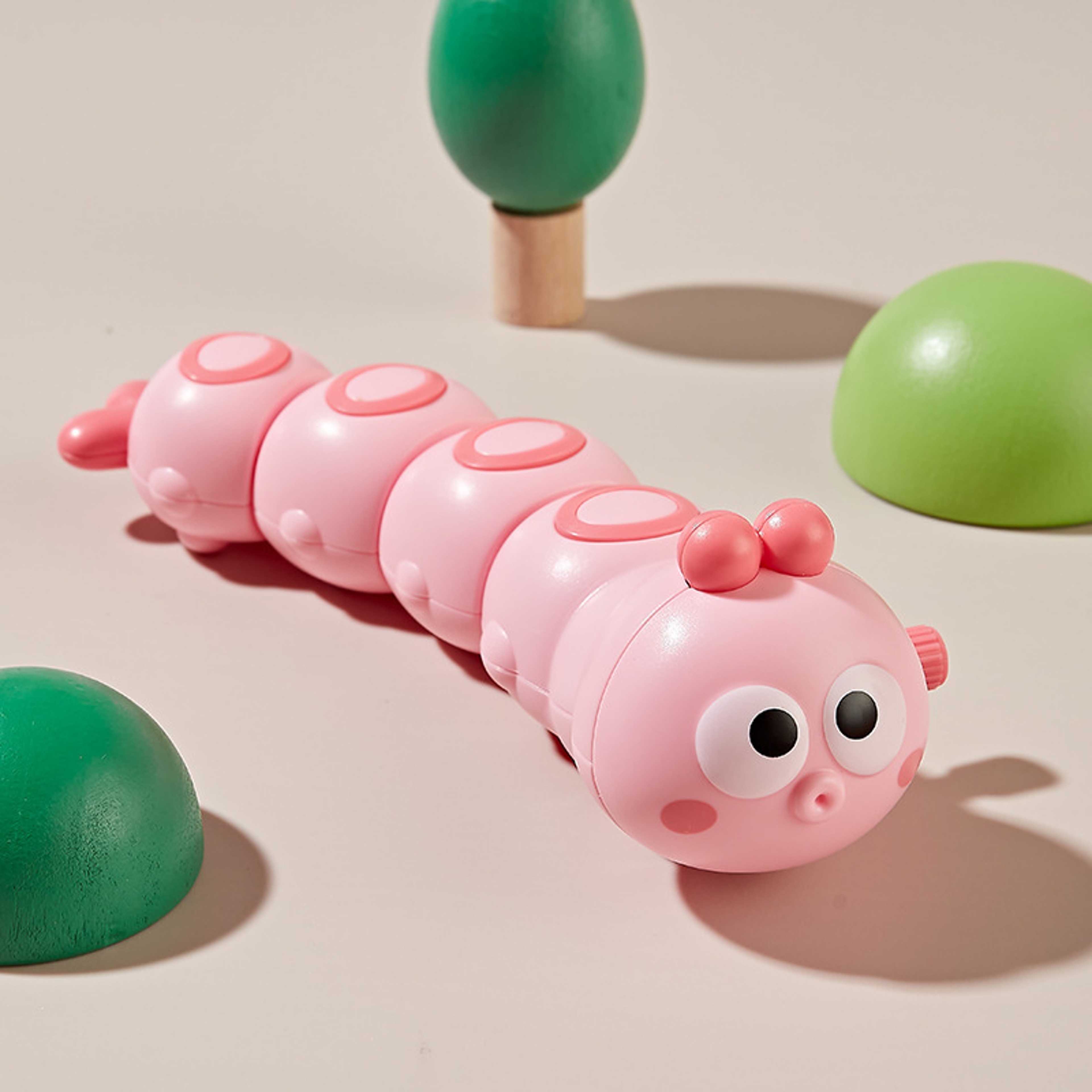 Cute Wind Up Caterpillar Toy Battery Free Crawling Educational Toy For Kids 4