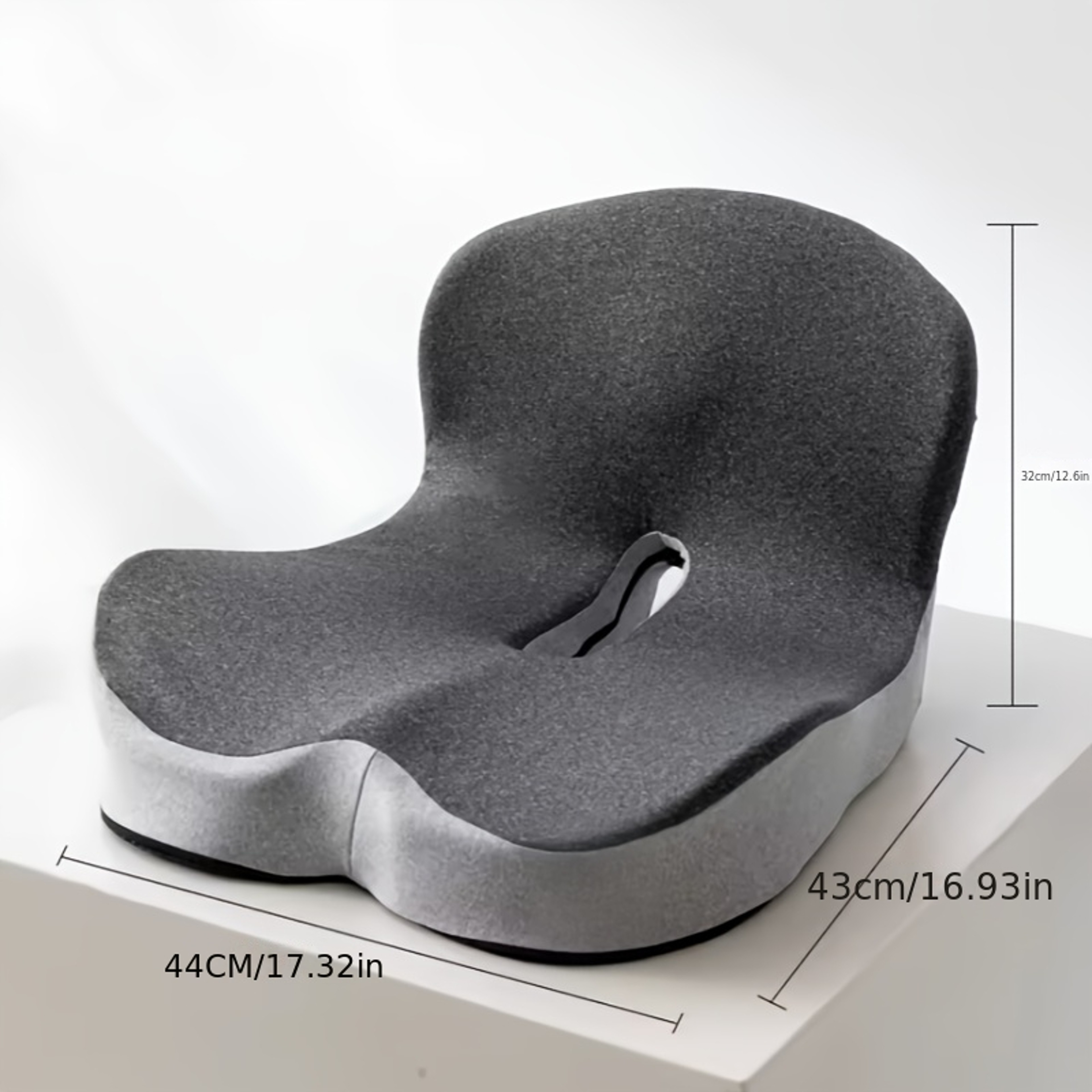 Ergonomic Memory Foam Seat Cushion With Back Support For Office And Study Chairs 3