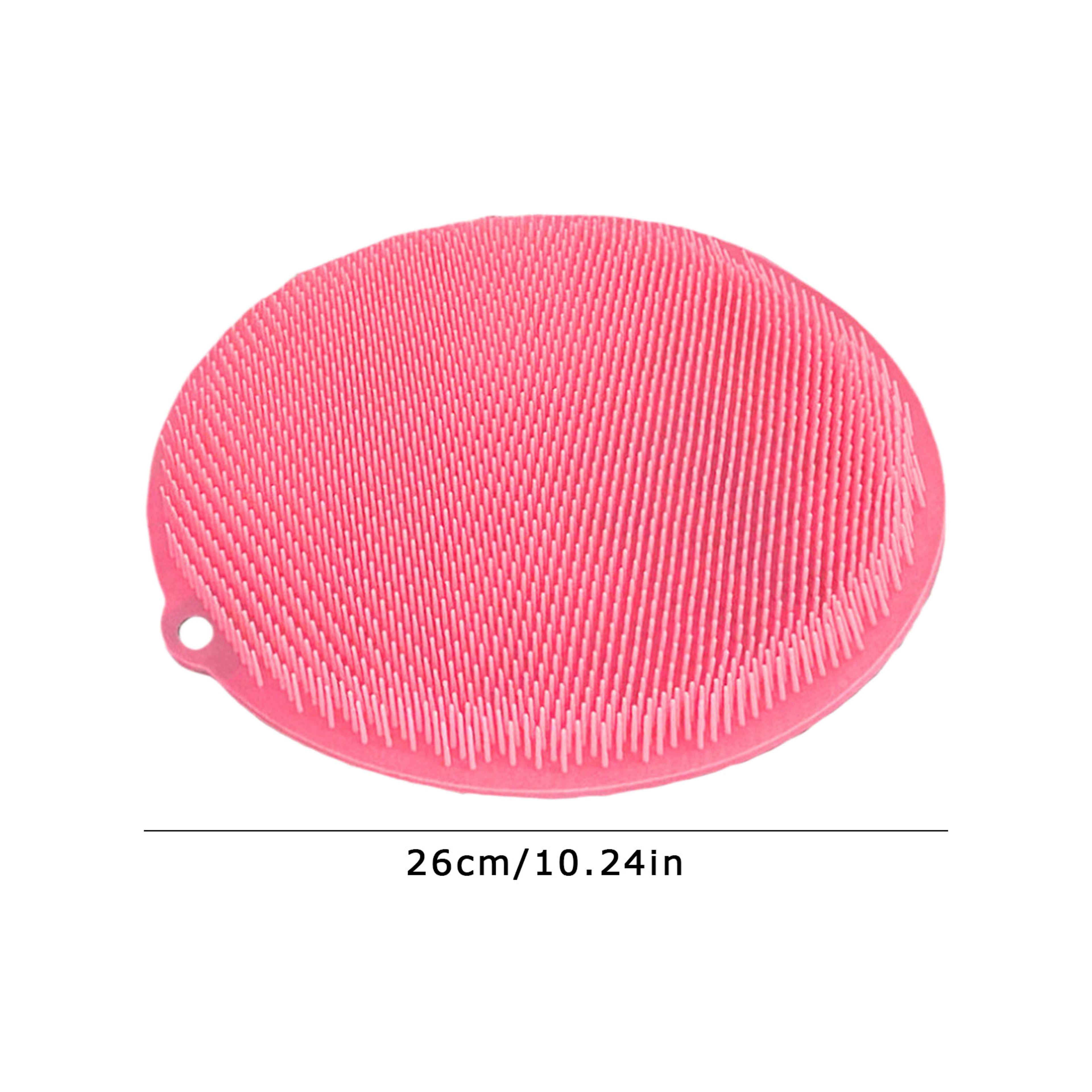 Silicone Shower Foot Scrubber Mat With Suction Cups And Back Massage Pad 7