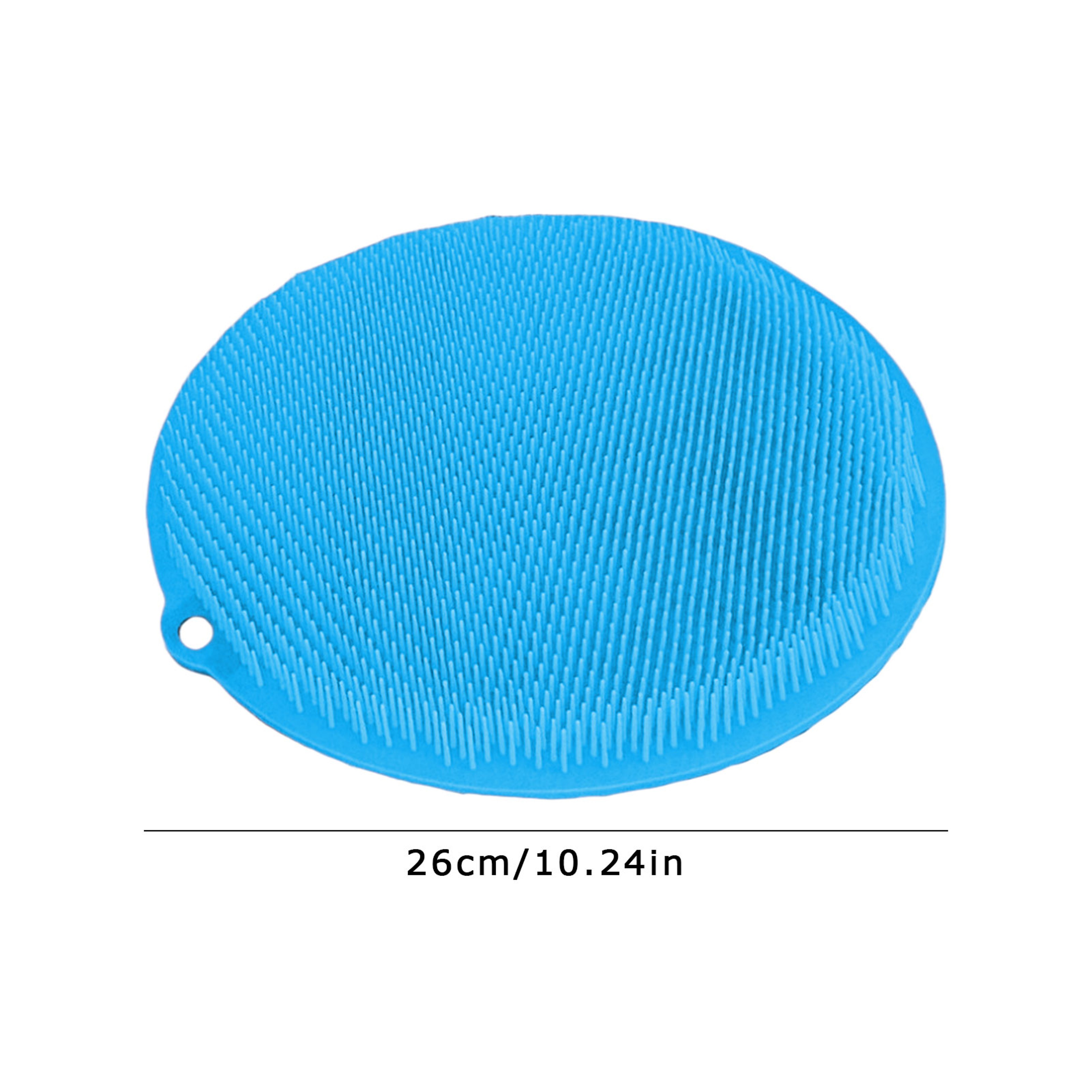 Silicone Shower Foot Scrubber Mat With Suction Cups And Back Massage Pad 9