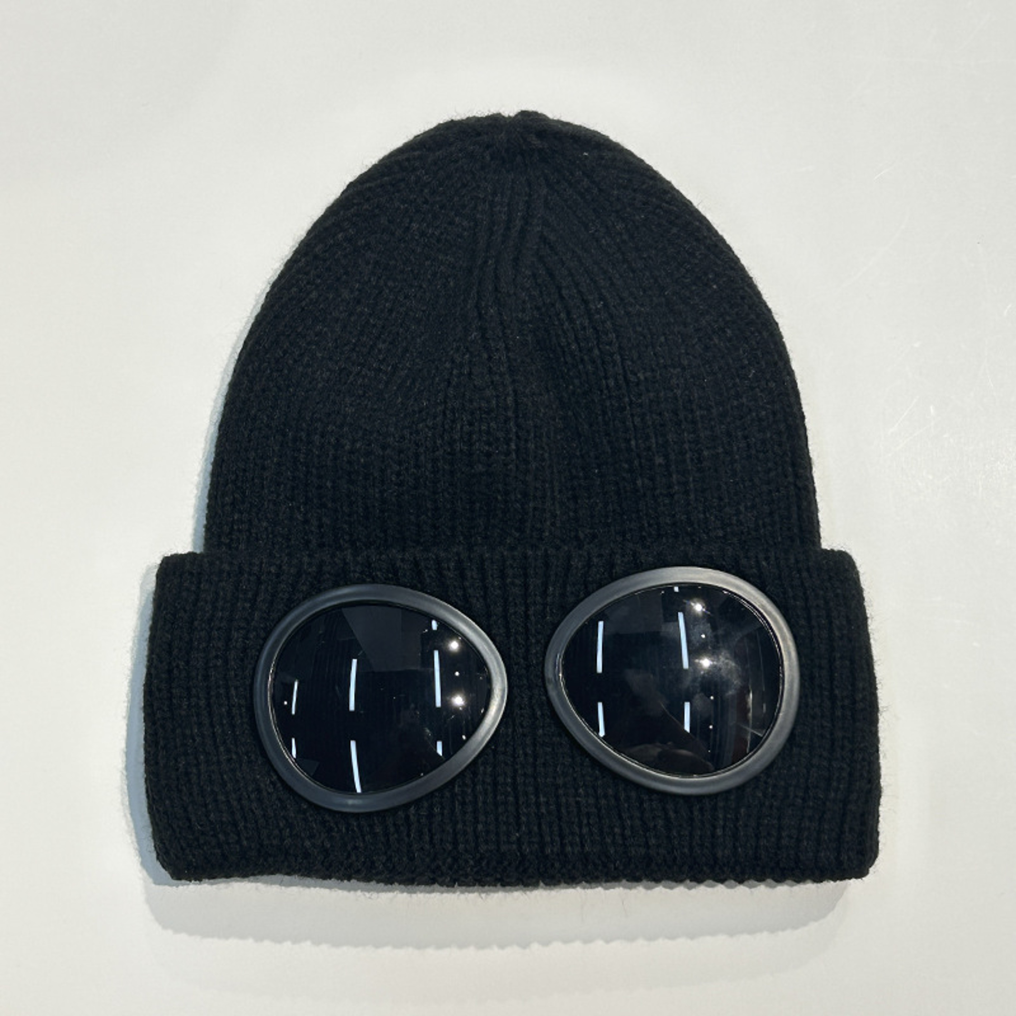 Winter Warm Knitted Beanie With Glasses Windproof Unisex Ear Protection Hat 6
