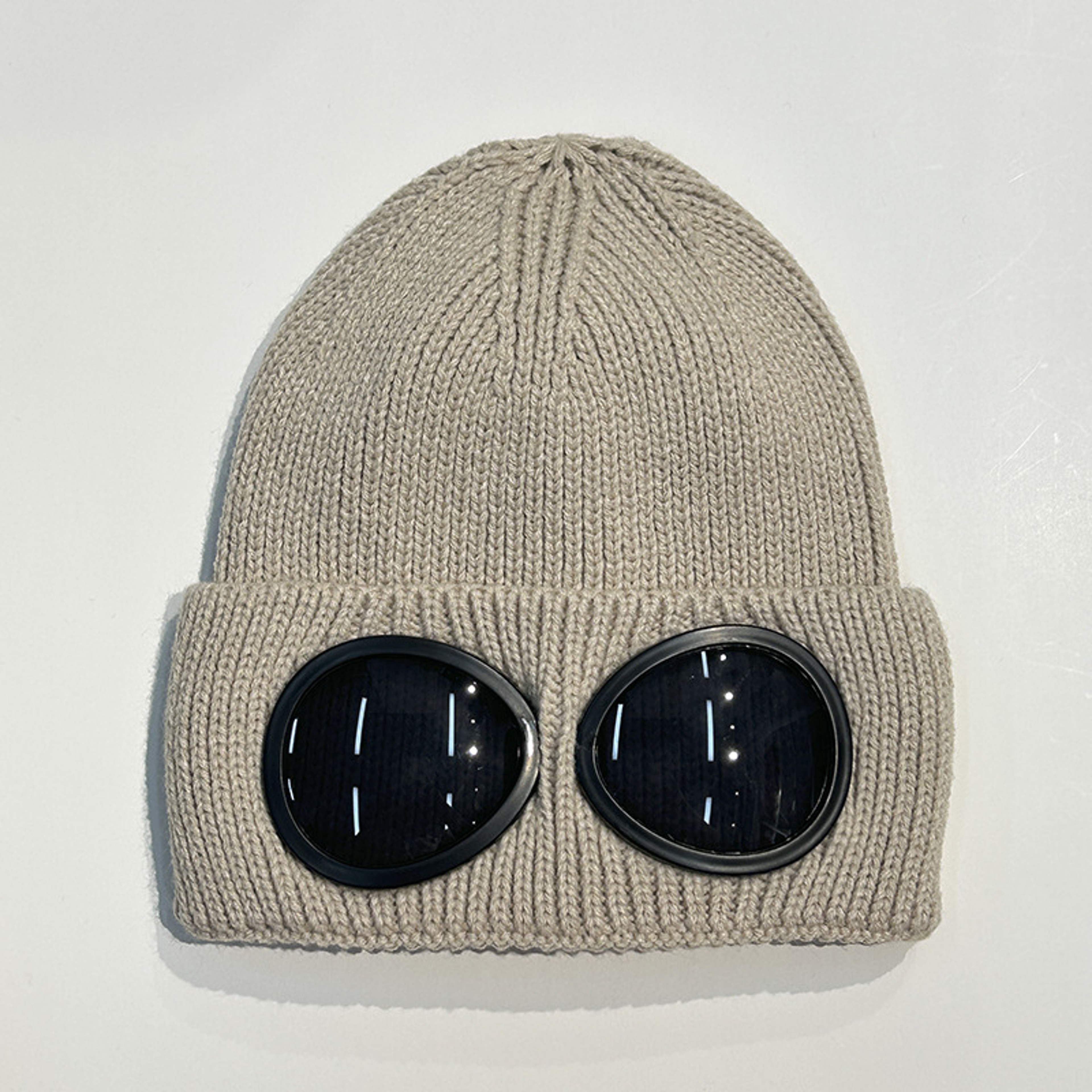 Winter Warm Knitted Beanie With Glasses Windproof Unisex Ear Protection Hat 7
