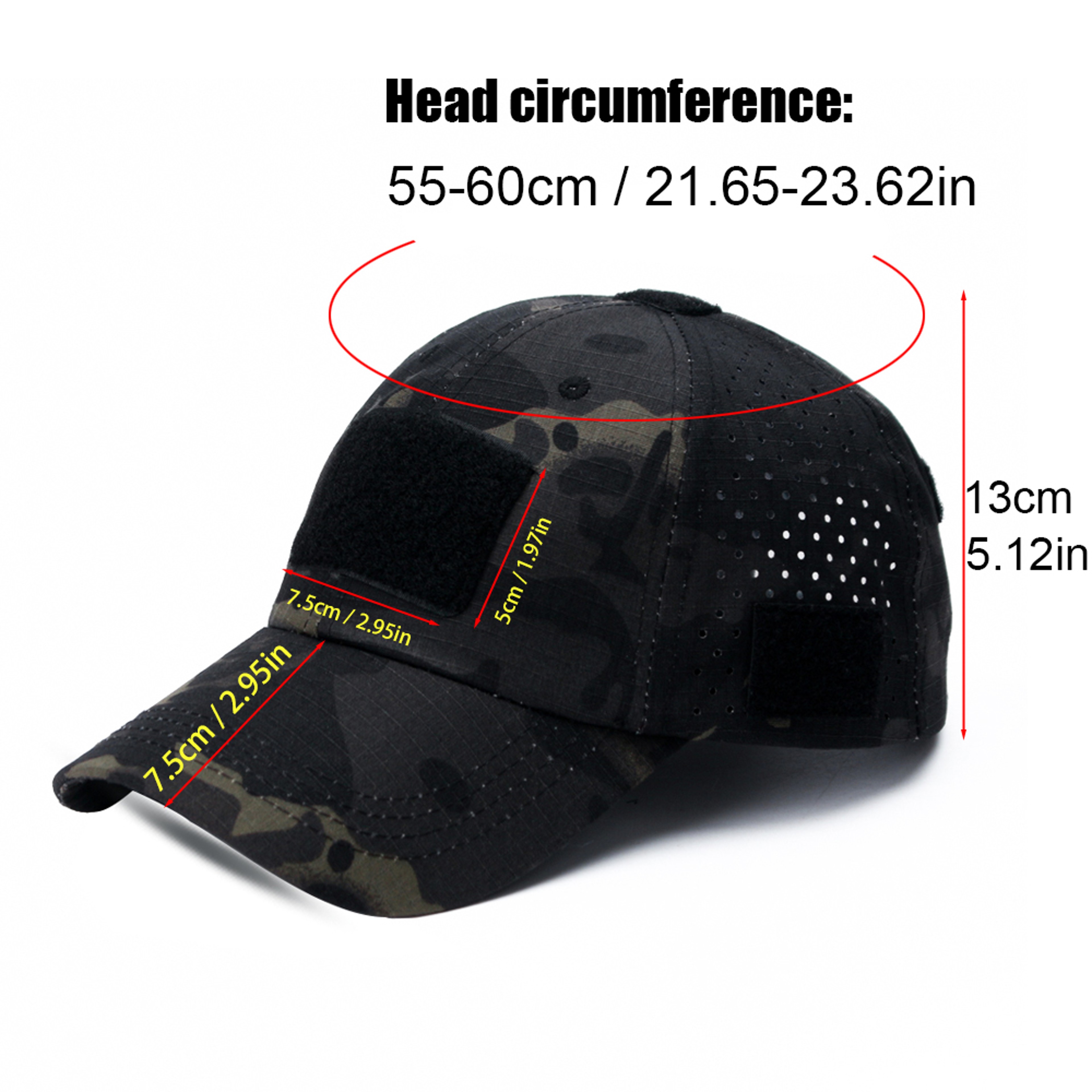 Breathable Camouflage Baseball Cap Adjustable Outdoor Hunting Fishing Sun Hat – view 6